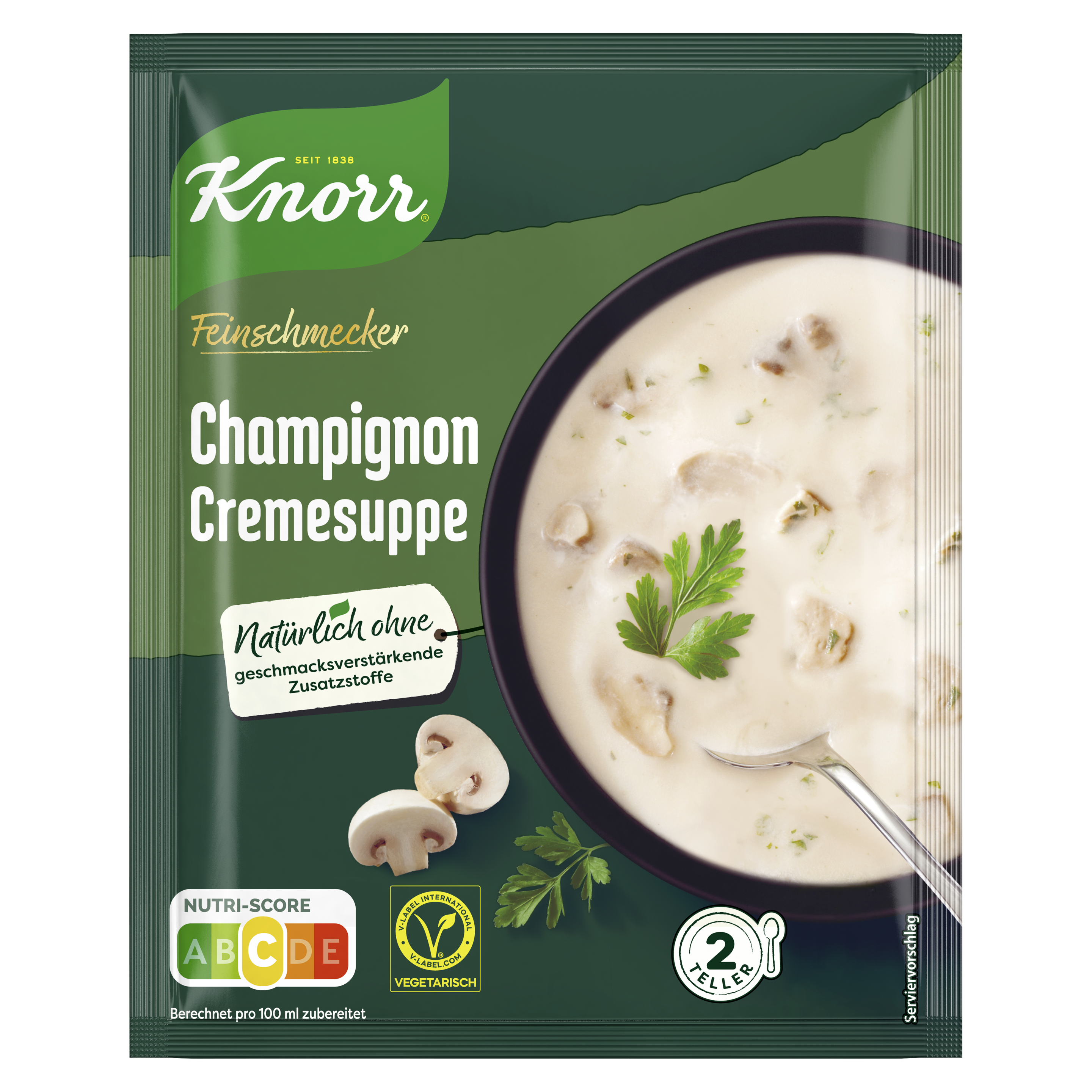 Knorr Feinschmecker Champignon Cremesuppe 500ml Beutel