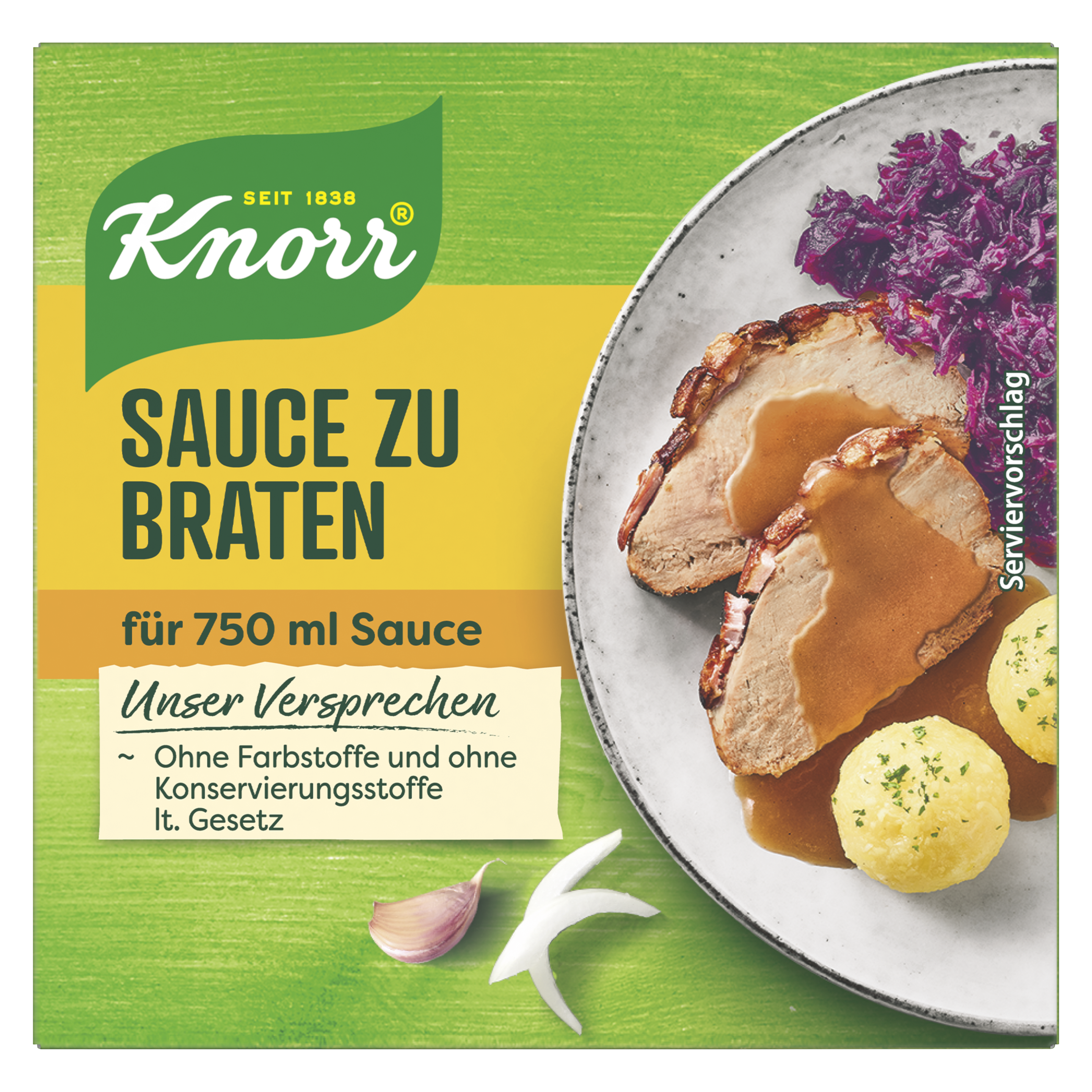 Knorr Sauce zu Braten, 6 Würfel für je 125ml Sauce packshot