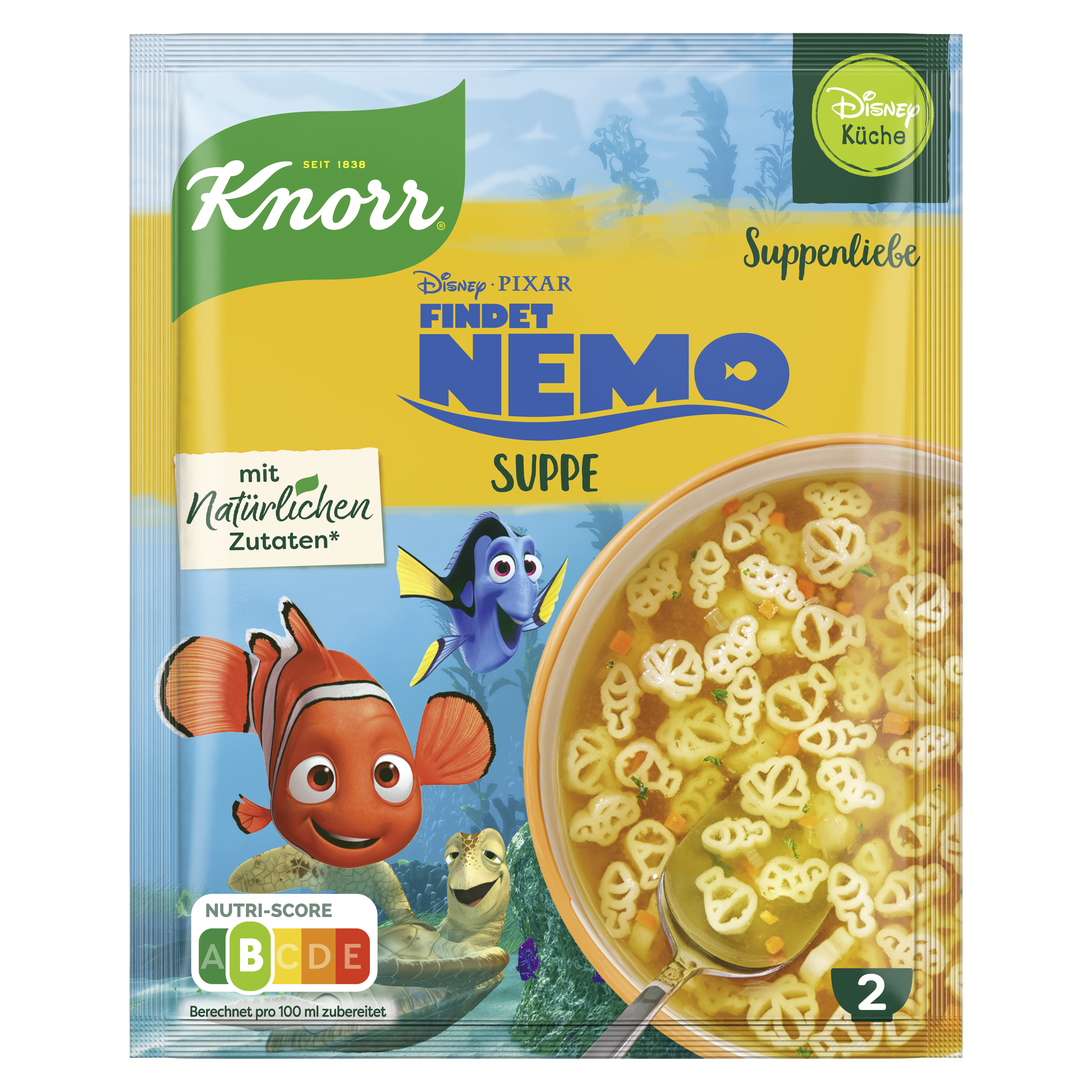 Knorr Suppenliebe Nemo Nudelsuppe 2 Teller packshot