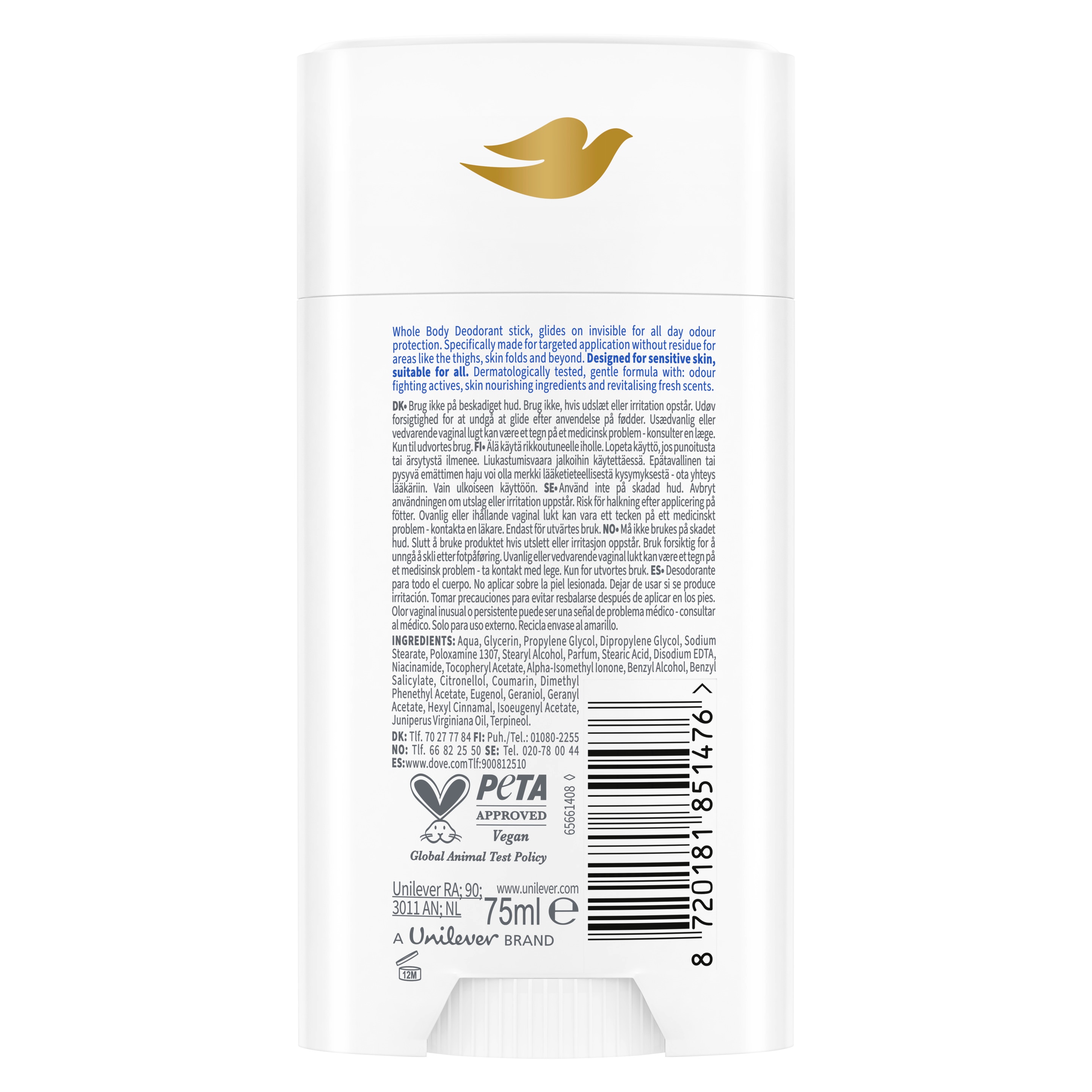 Dove Whole Body Deo Stick Original