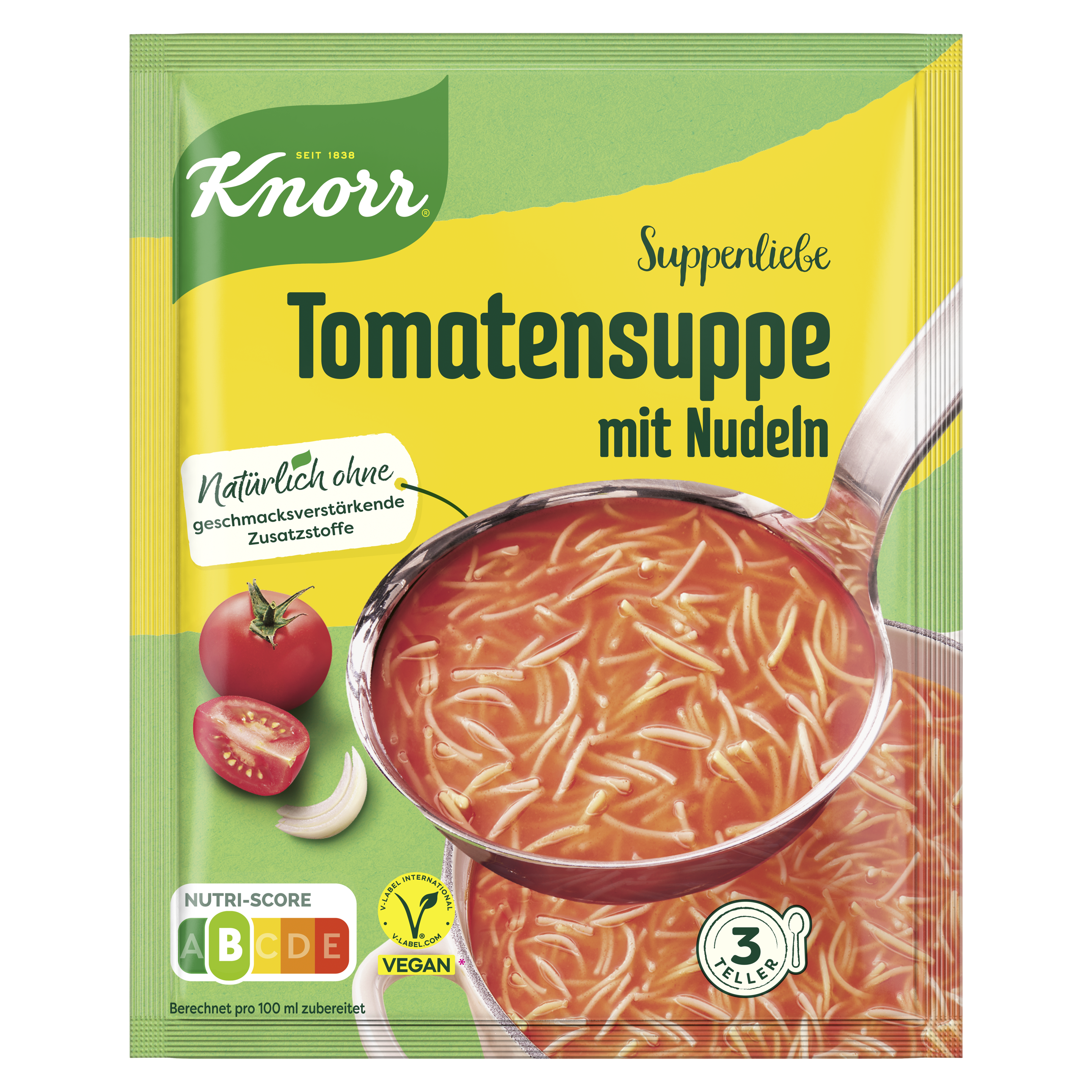 Knorr Suppenliebe Tomatencreme mit Nudeln 750ml Beutel