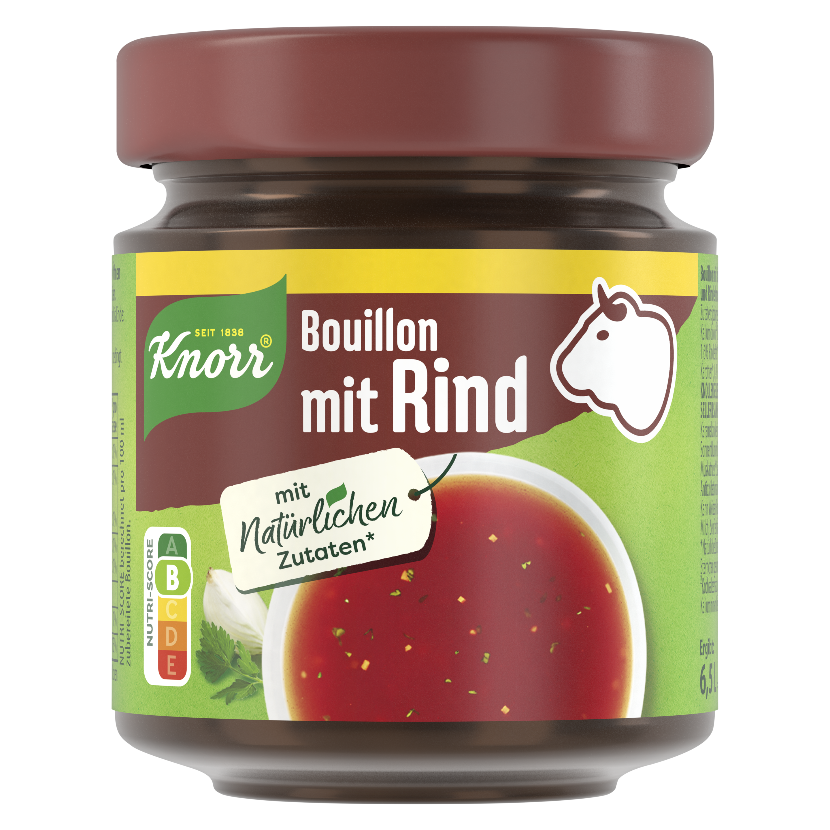 Knorr Bouillon mit Rind 6,5L Glas packshot