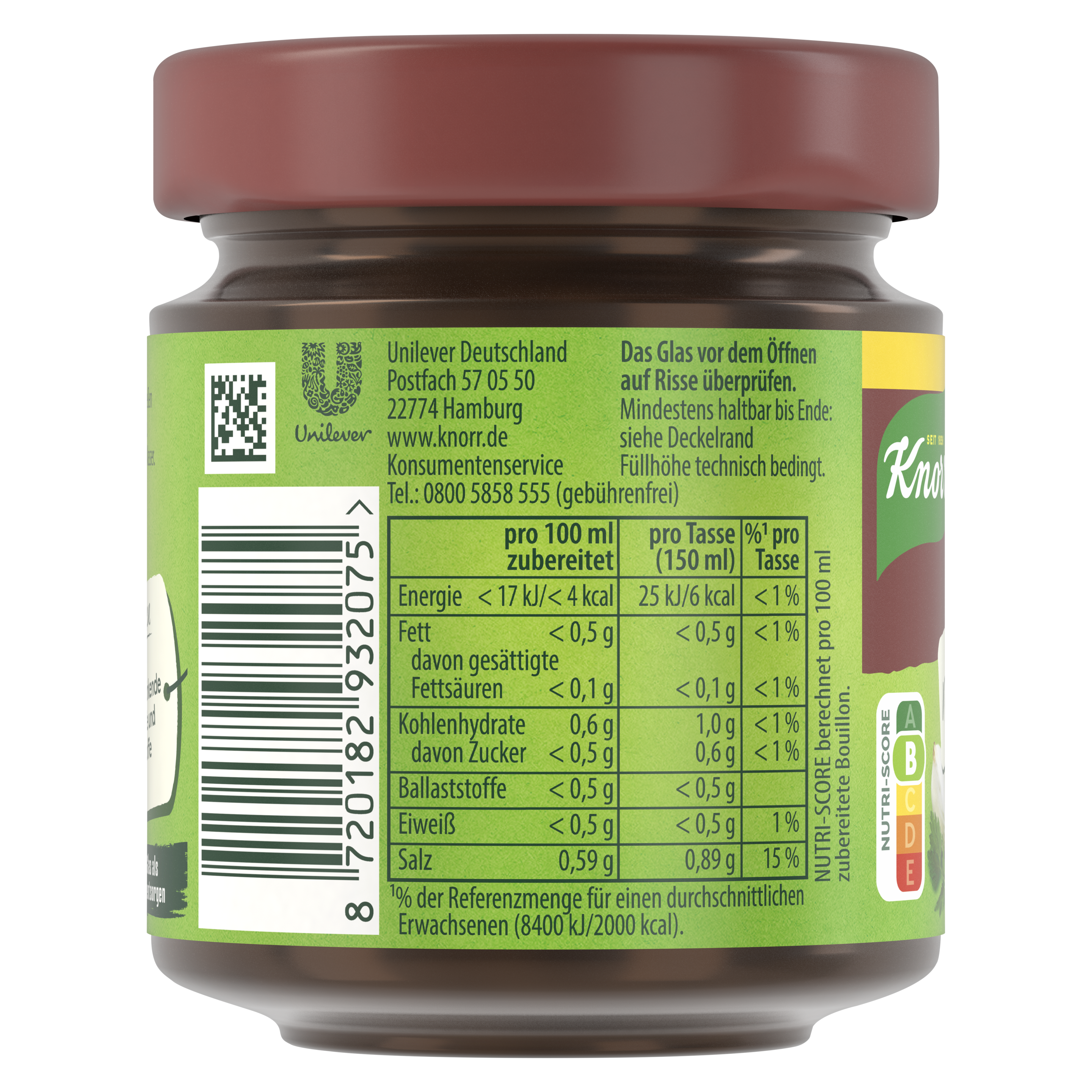 Knorr Bouillon mit Rind 6,5L Glas