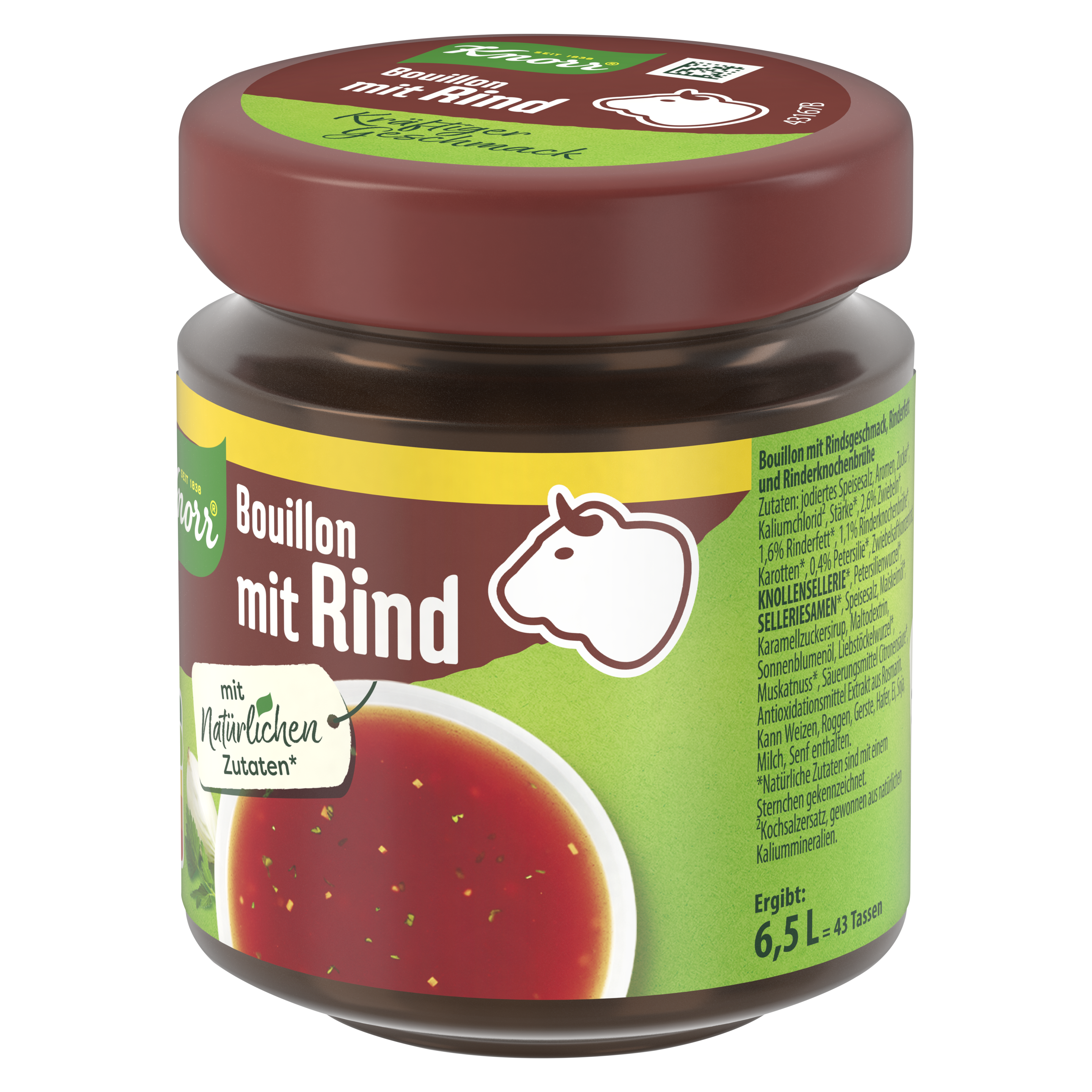 Knorr Bouillon mit Rind 6,5L Glas