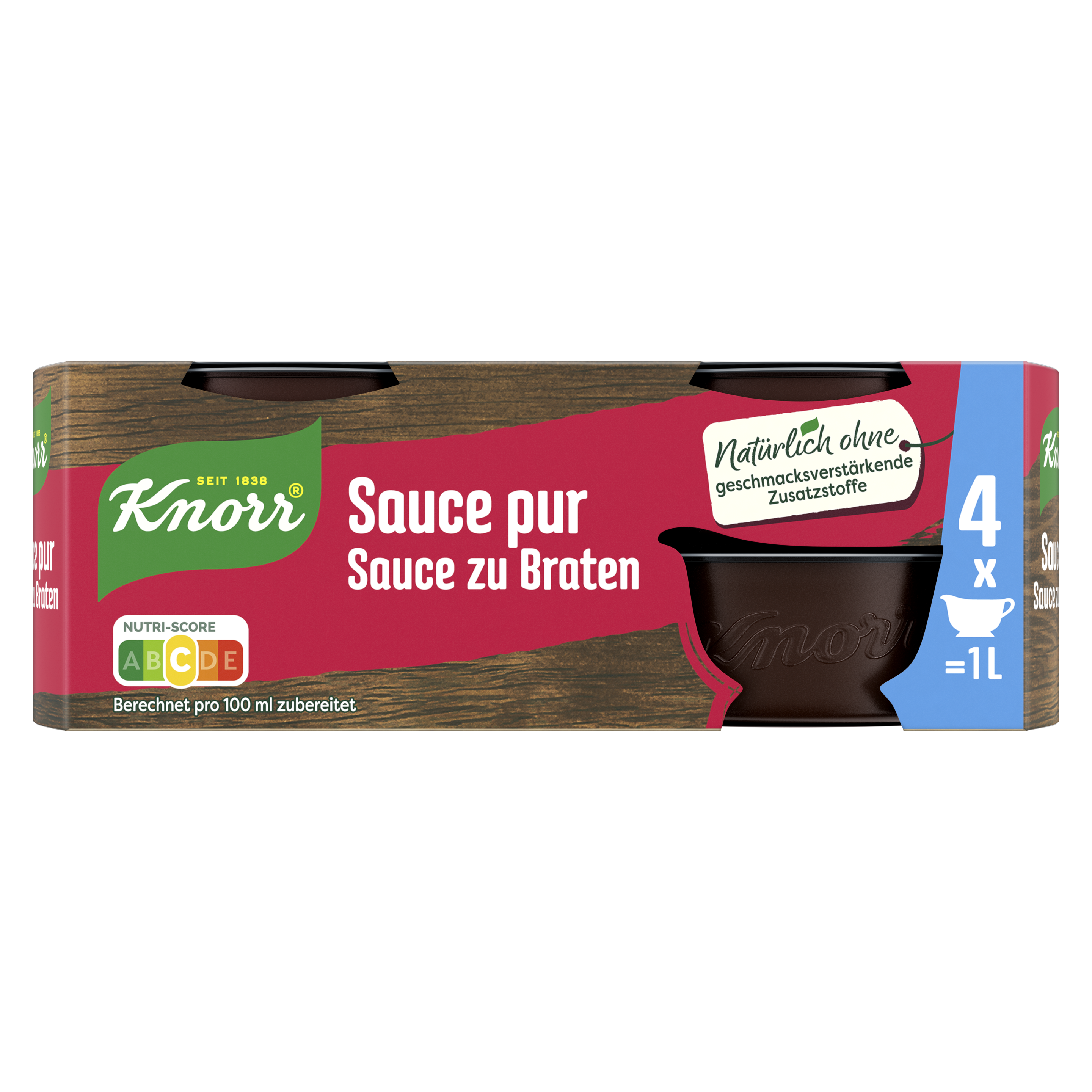 Knorr Sauce Pur Sauce zu Braten ergibt 4 x 250 ml packshot