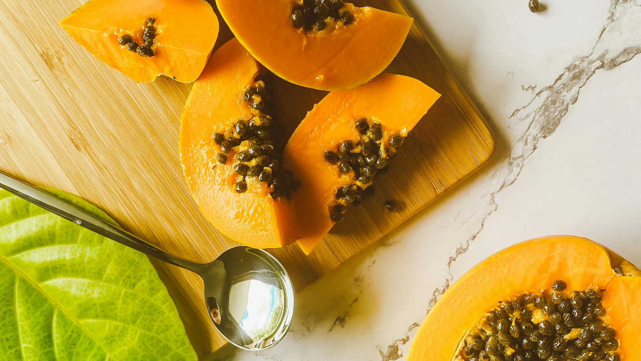 Step 3: Fresh Papaya Preparation