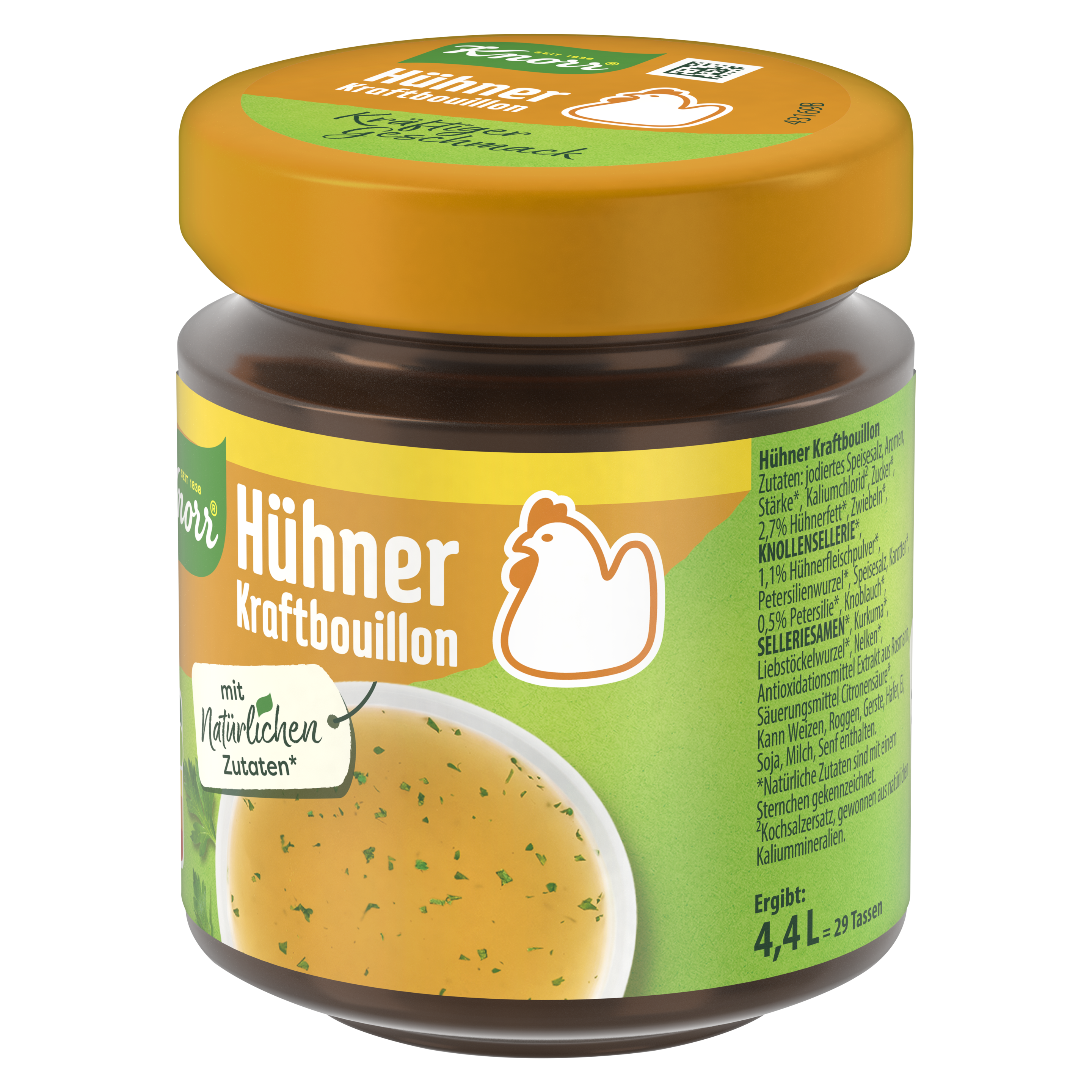 Knorr Bouillon Hühner Kraftbouillon 4,4L Glas