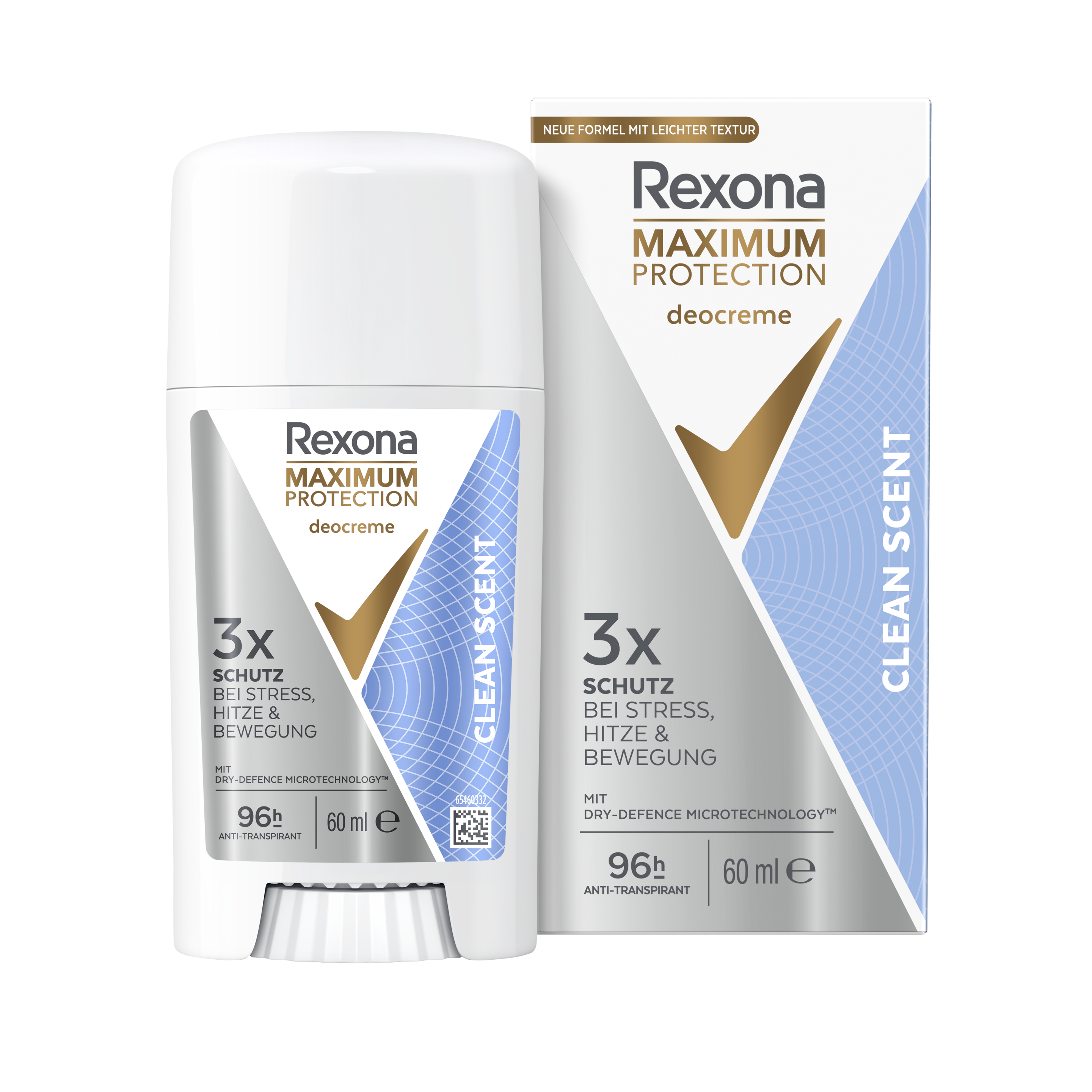 Rexona Maximum Protection Clean Scent Anti-Transpirant Creme 60ml packshot