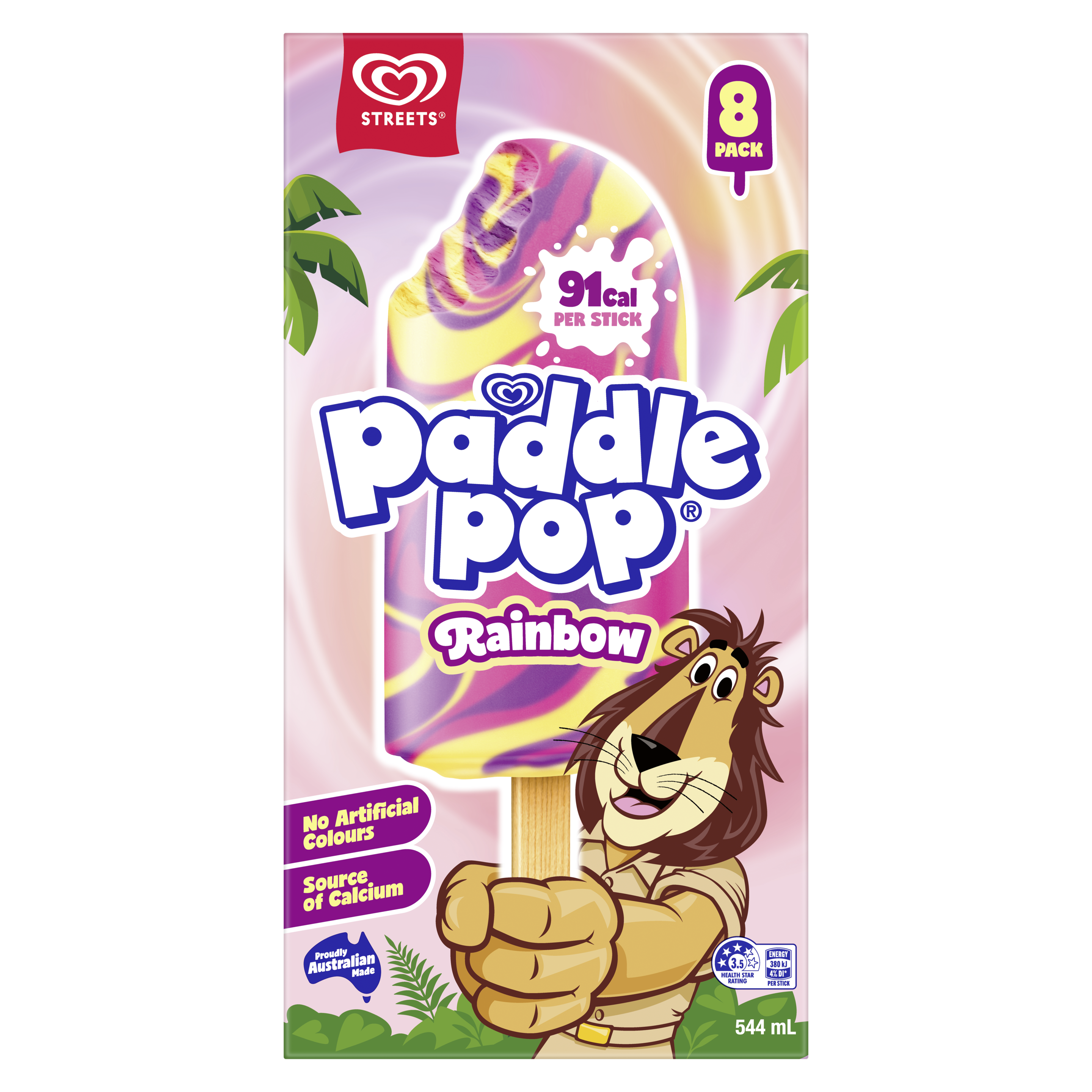 Paddle Pop Rainbow Multipack packshot