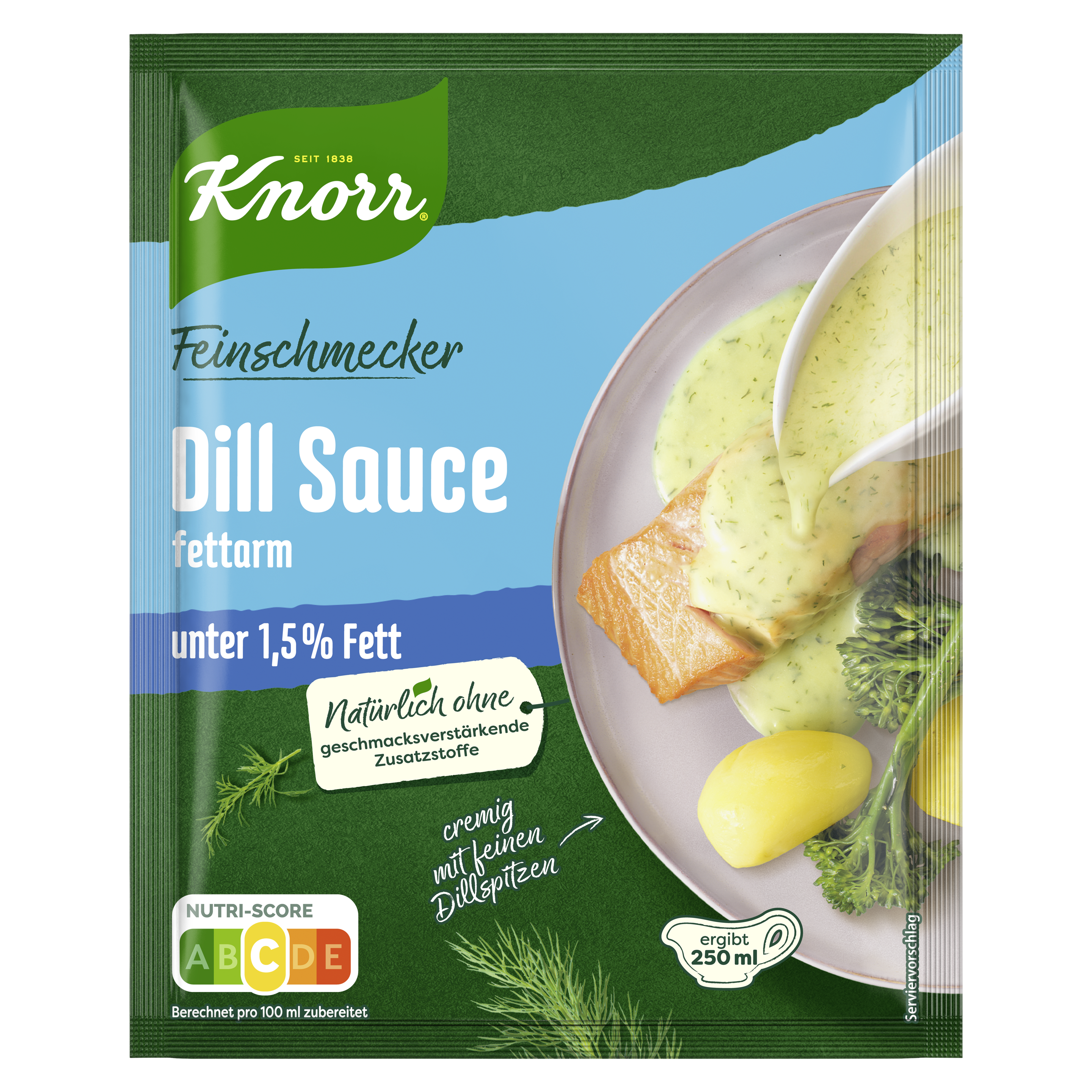 Knorr Feinschmecker Dill Sauce fettarm ergibt 250 ml packshot