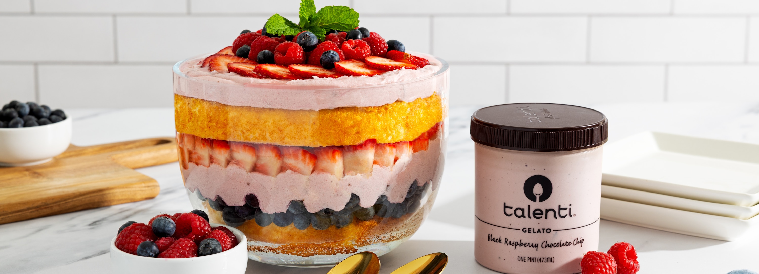 Black Raspberry Chocolate Chip Berry Triffle