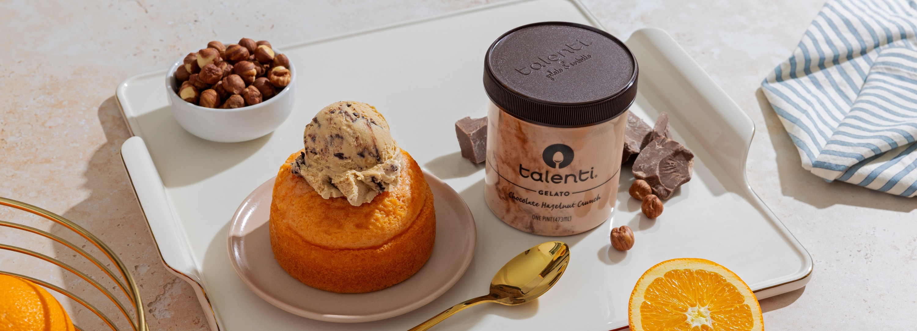 Orange Olive Oil Cake A La Mode