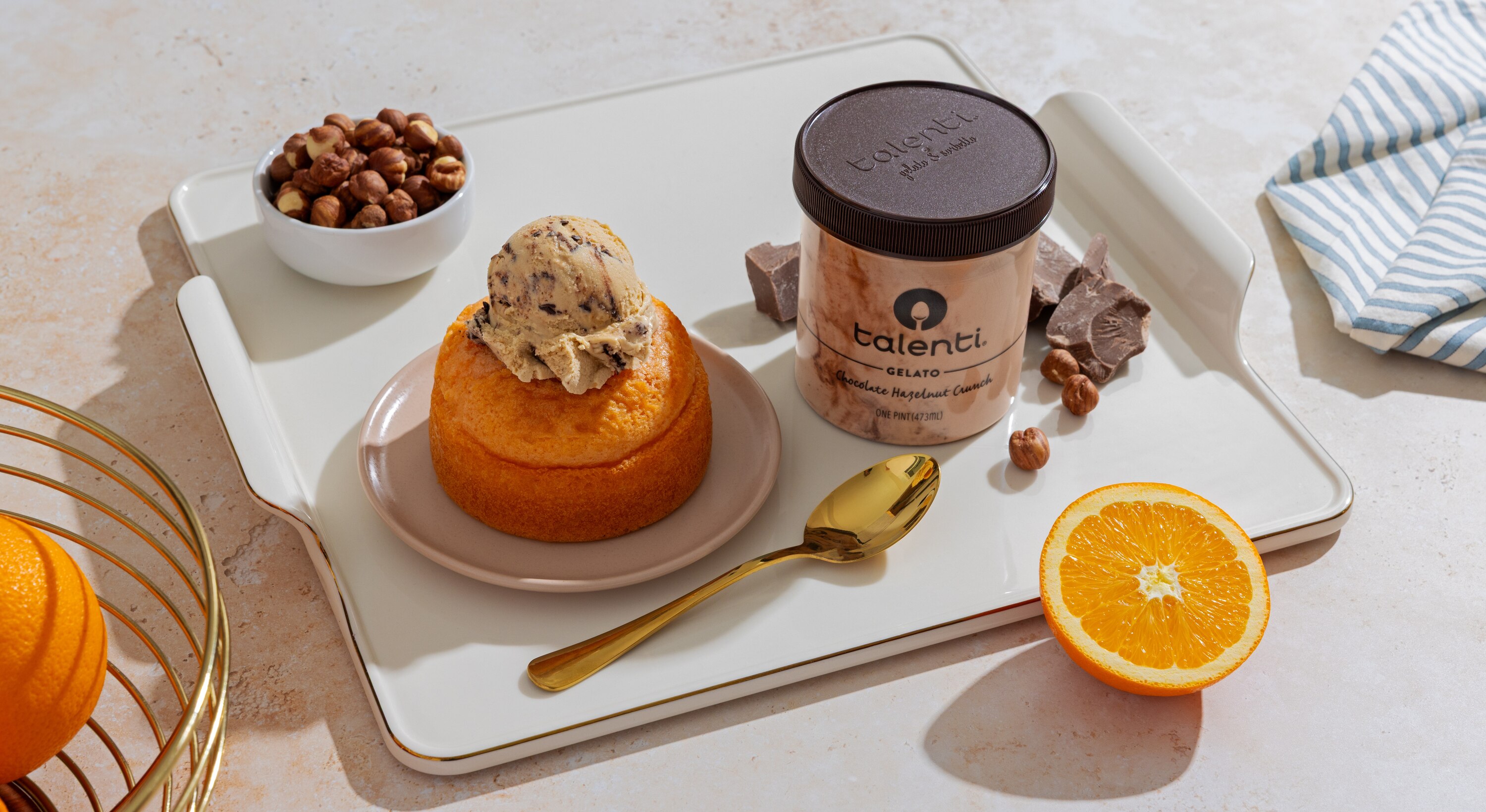 Orange Olive Oil Cake A La Mode