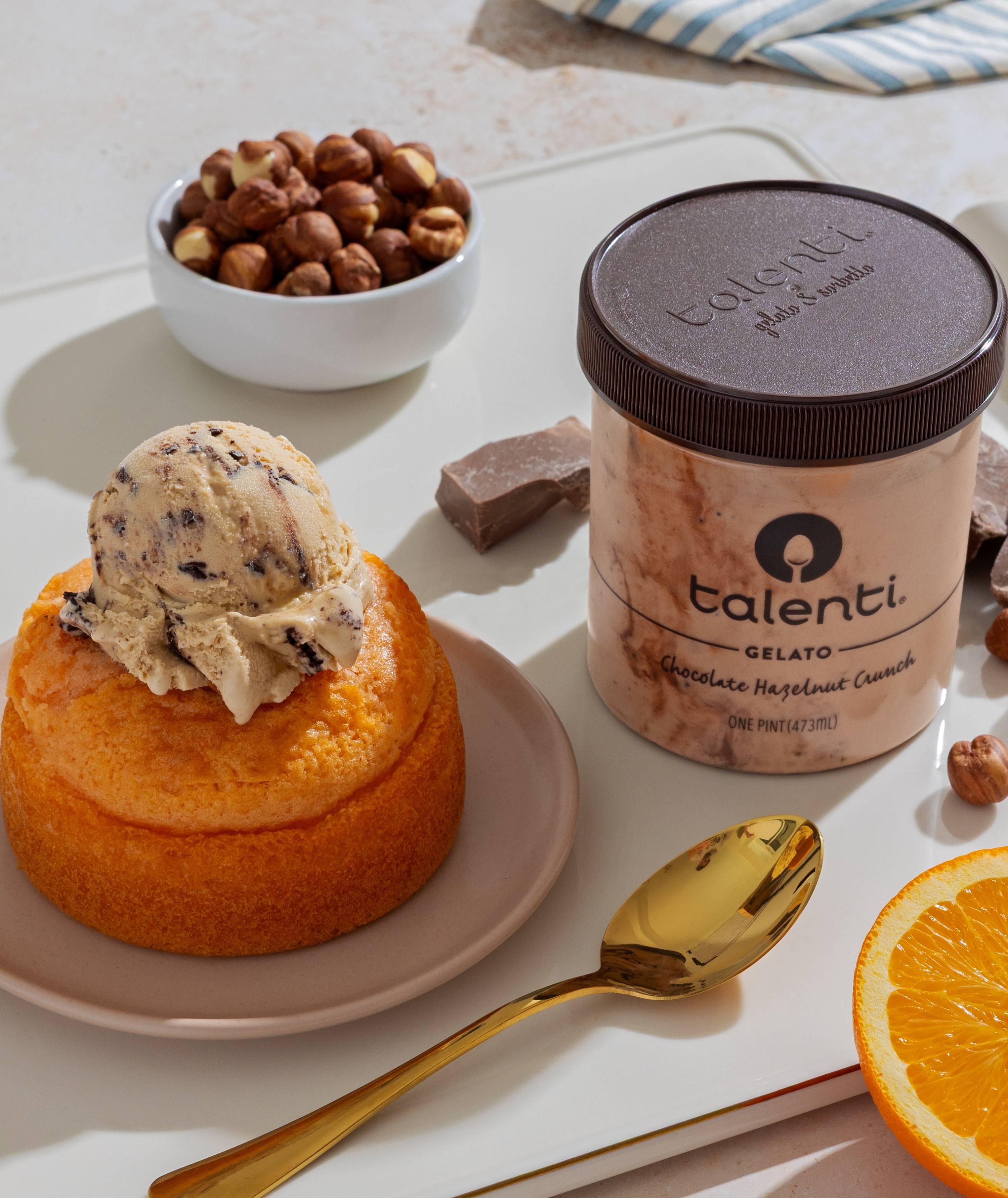 Orange Olive Oil Cake A La Mode