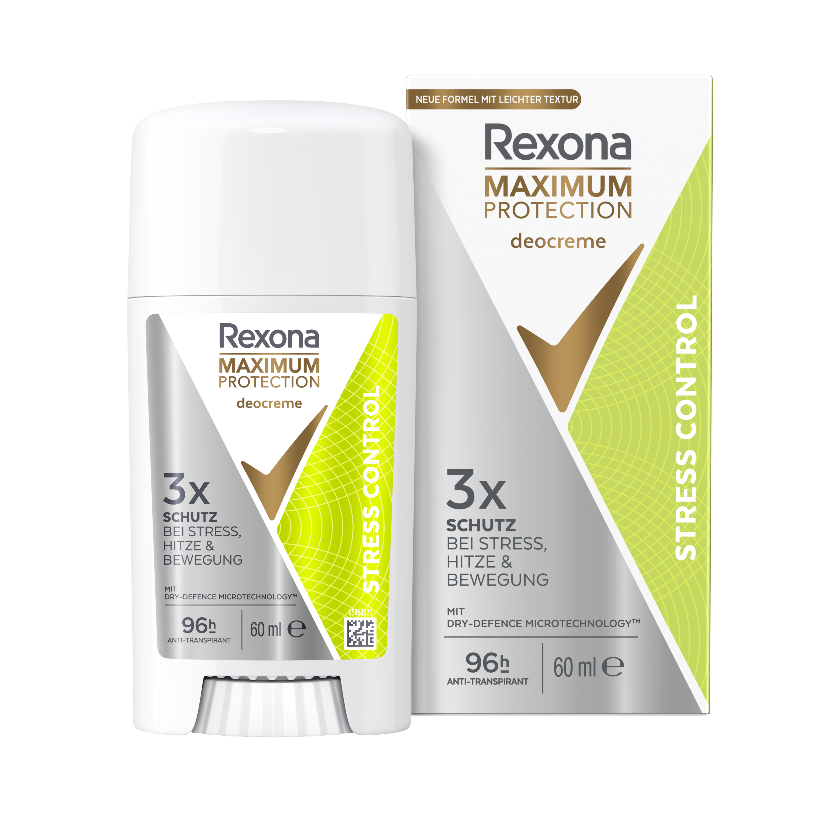 Rexona Maximum Protection Stress Control Anti-Transpirant Creme 60ml packshot