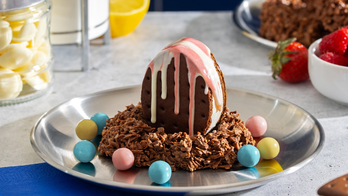 Easter Egg Ice Cream Sandwich Nests