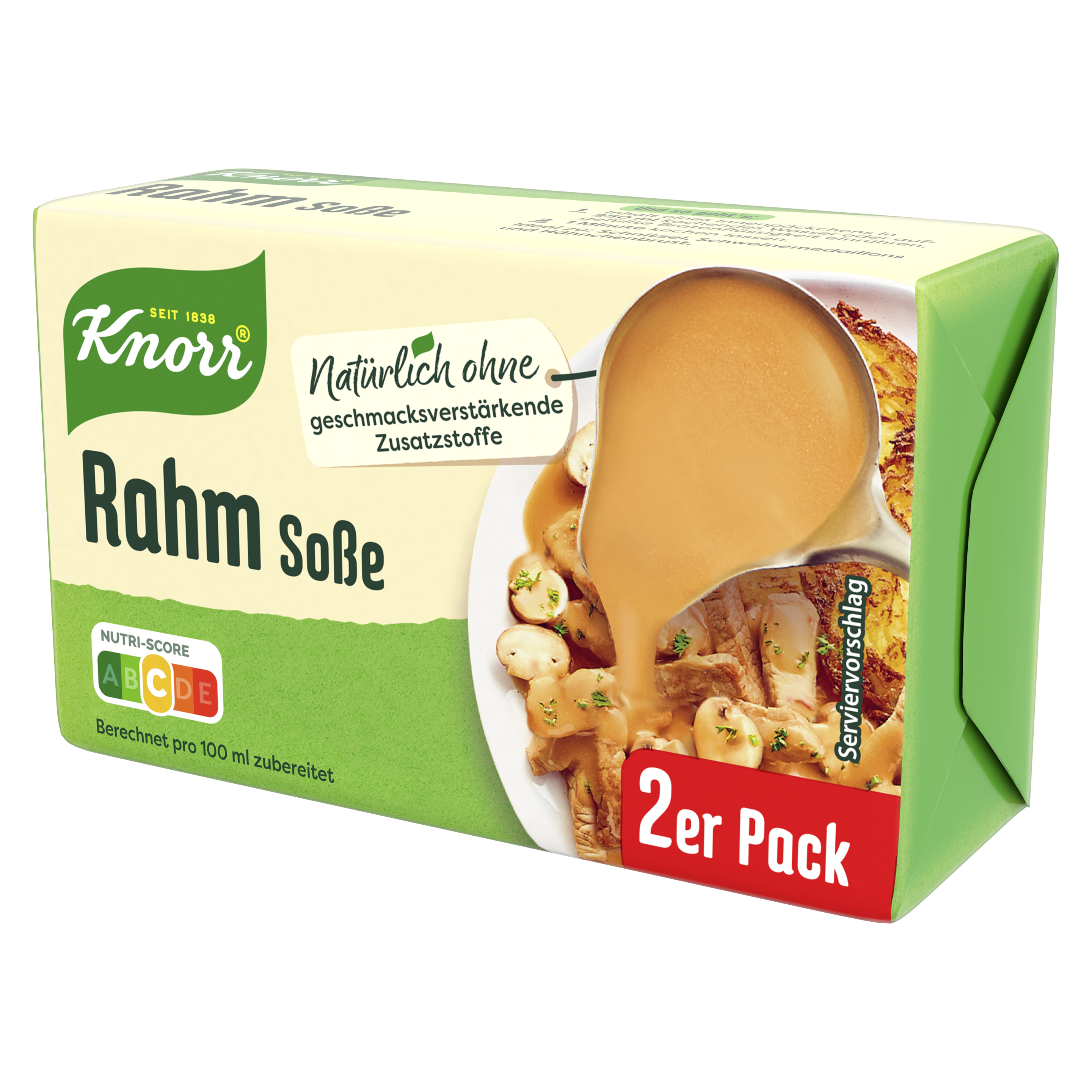 Knorr Rahm Soße ergibt 2 x 250 ml