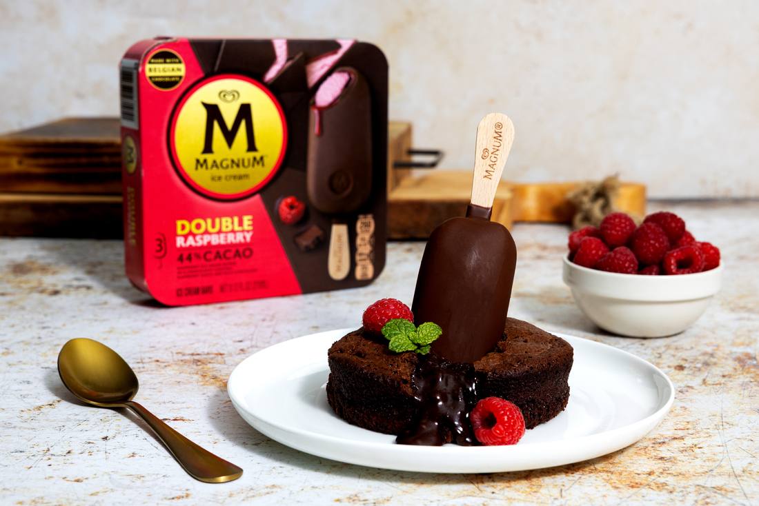 Raspberry-Chocolate Molten Lava Cakes