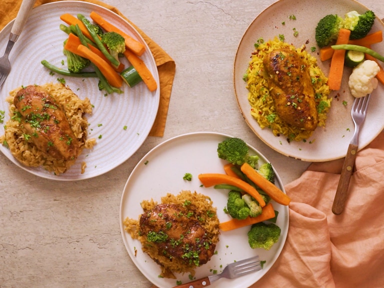 Easy Chicken & Rice 3-Ways