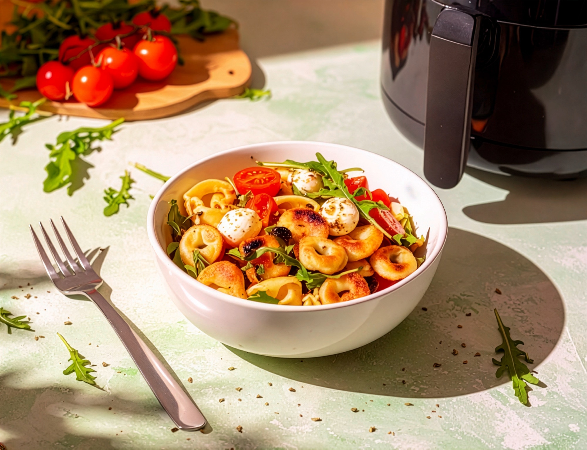 Knuspriger Tortellini Salat im Air Fryer 24 Min  recipe