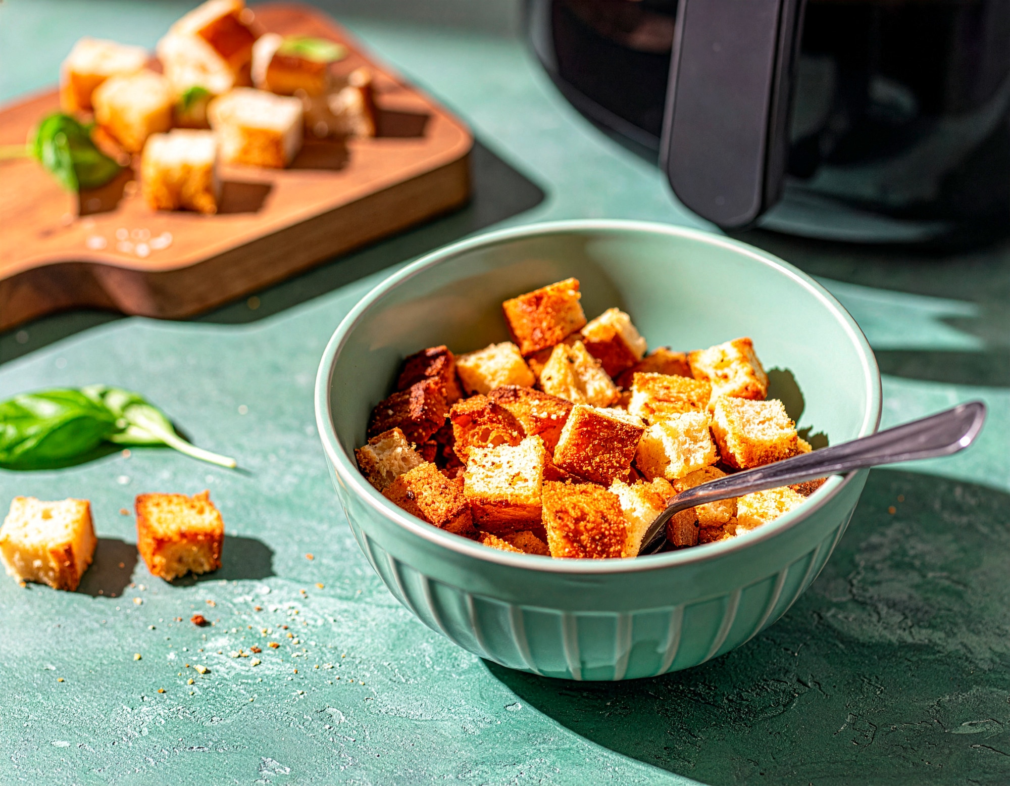 Croûtons im Air Fryer 10 Min  recipe