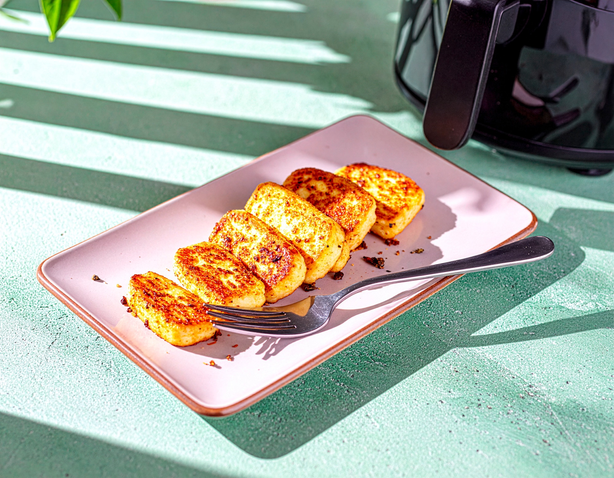 Knuspriger Halloumi im Air Fryer 20 Min  recipe