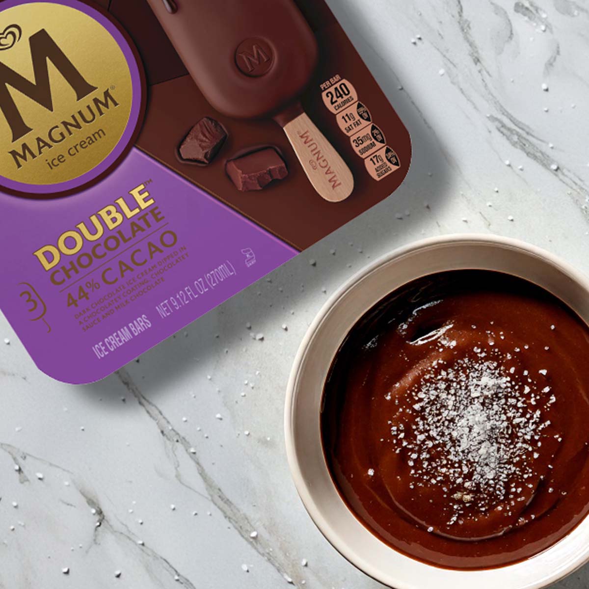 Chocolate Caramel Fondue with Magnum Bars