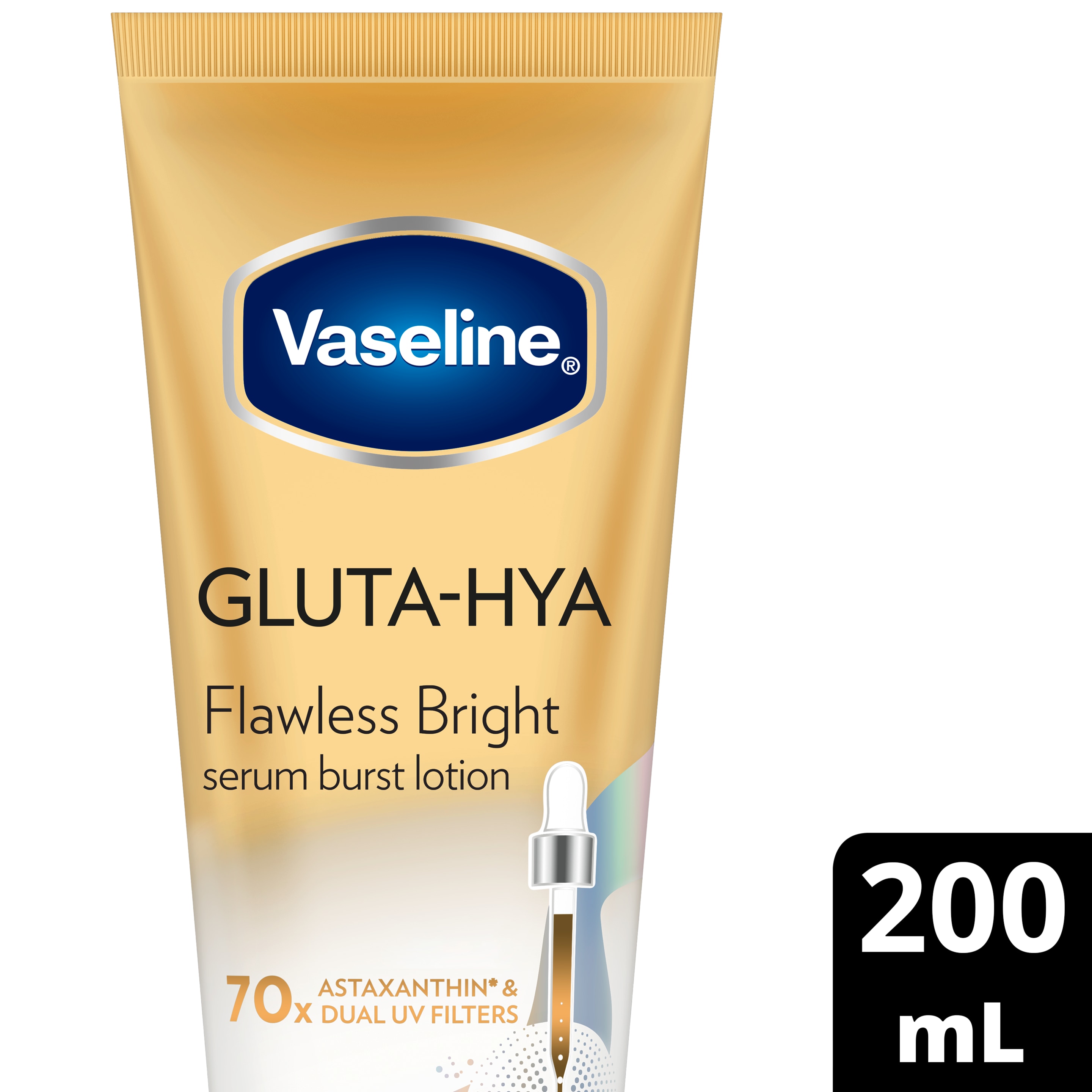 VASELINE Gluta-Hya BODY SERUM Lotion Flawless Bright 10X Pro-Retinol* 200 mL packshot