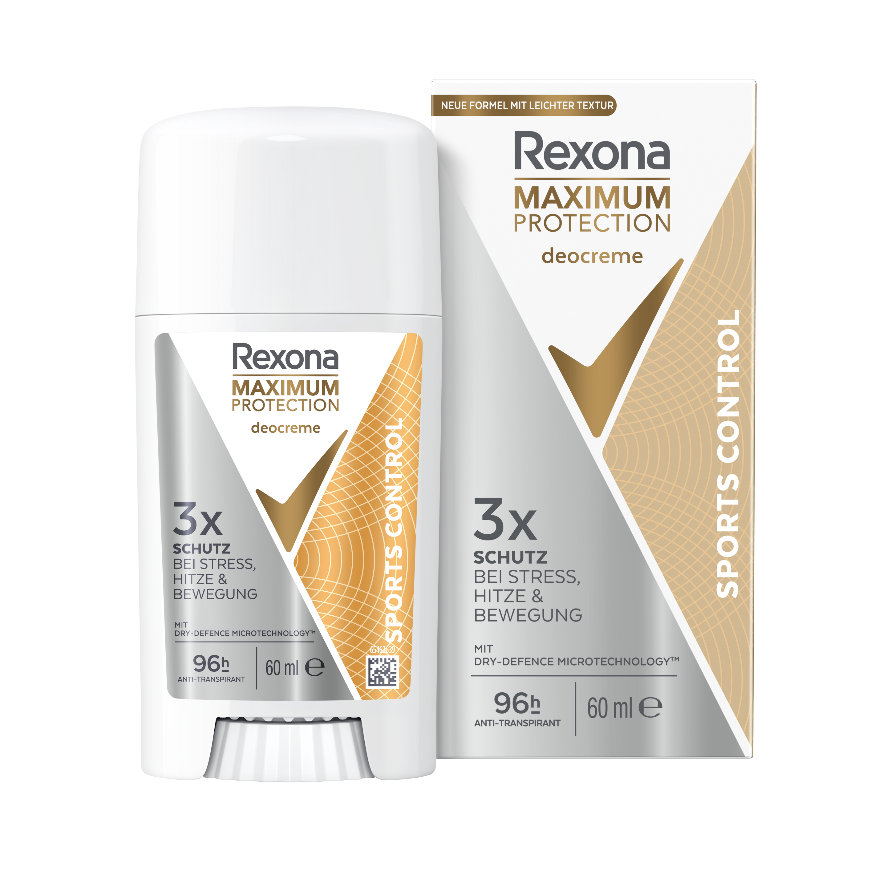 Rexona Maximum Protection Sports Control Anti-Transpirant Creme 60ml packshot