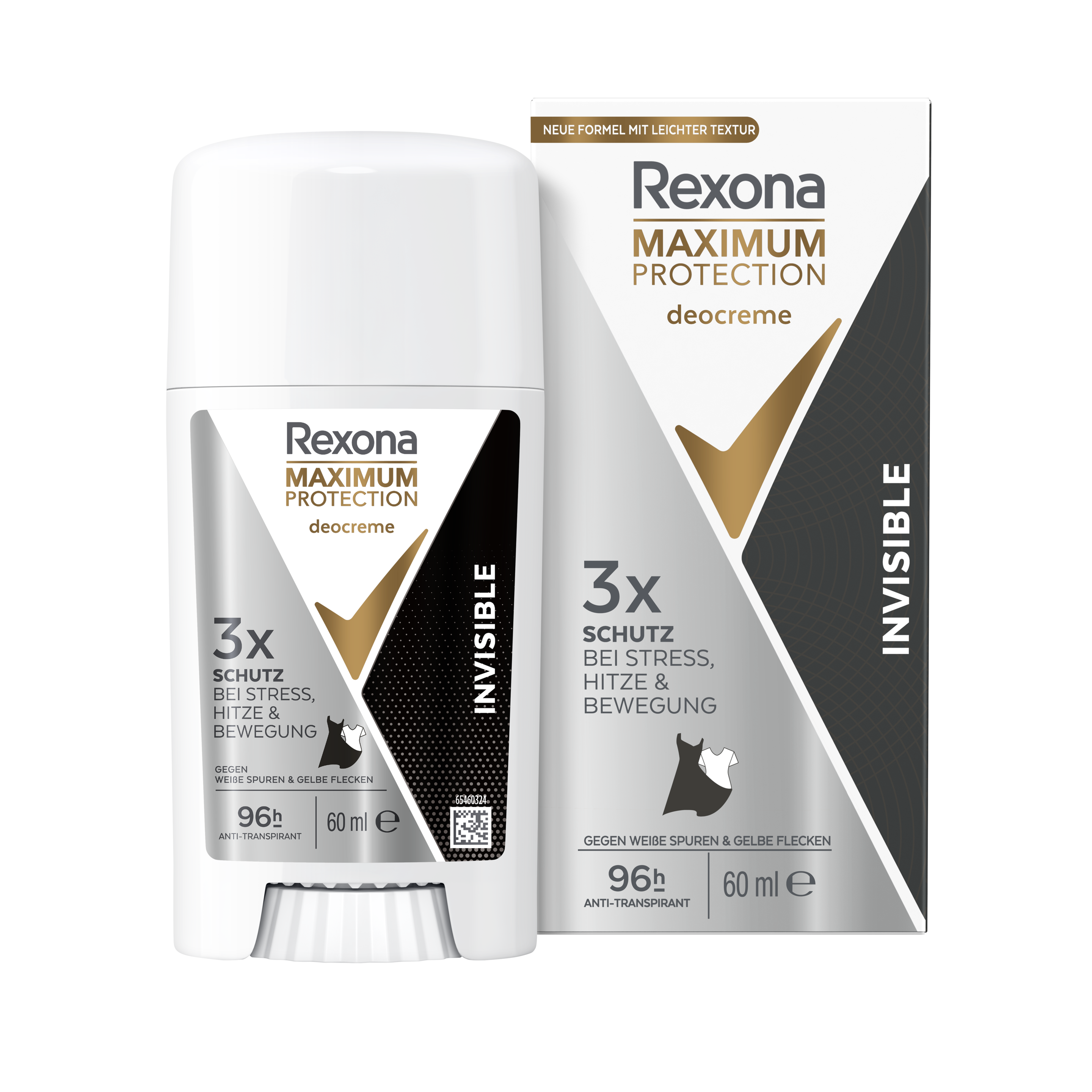 Rexona Maximum Protection Invisible Anti-Transpirant Creme 60ml packshot