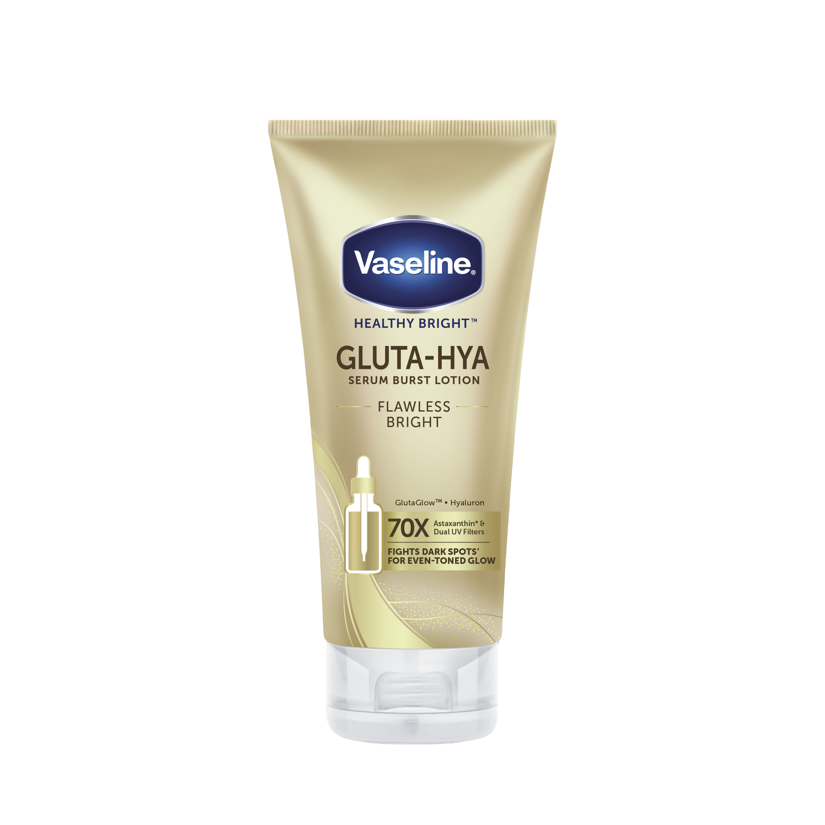 Vaseline® Gluta-Hya Serum Burst Lotion Flawless Bright 170ml FOP Pack