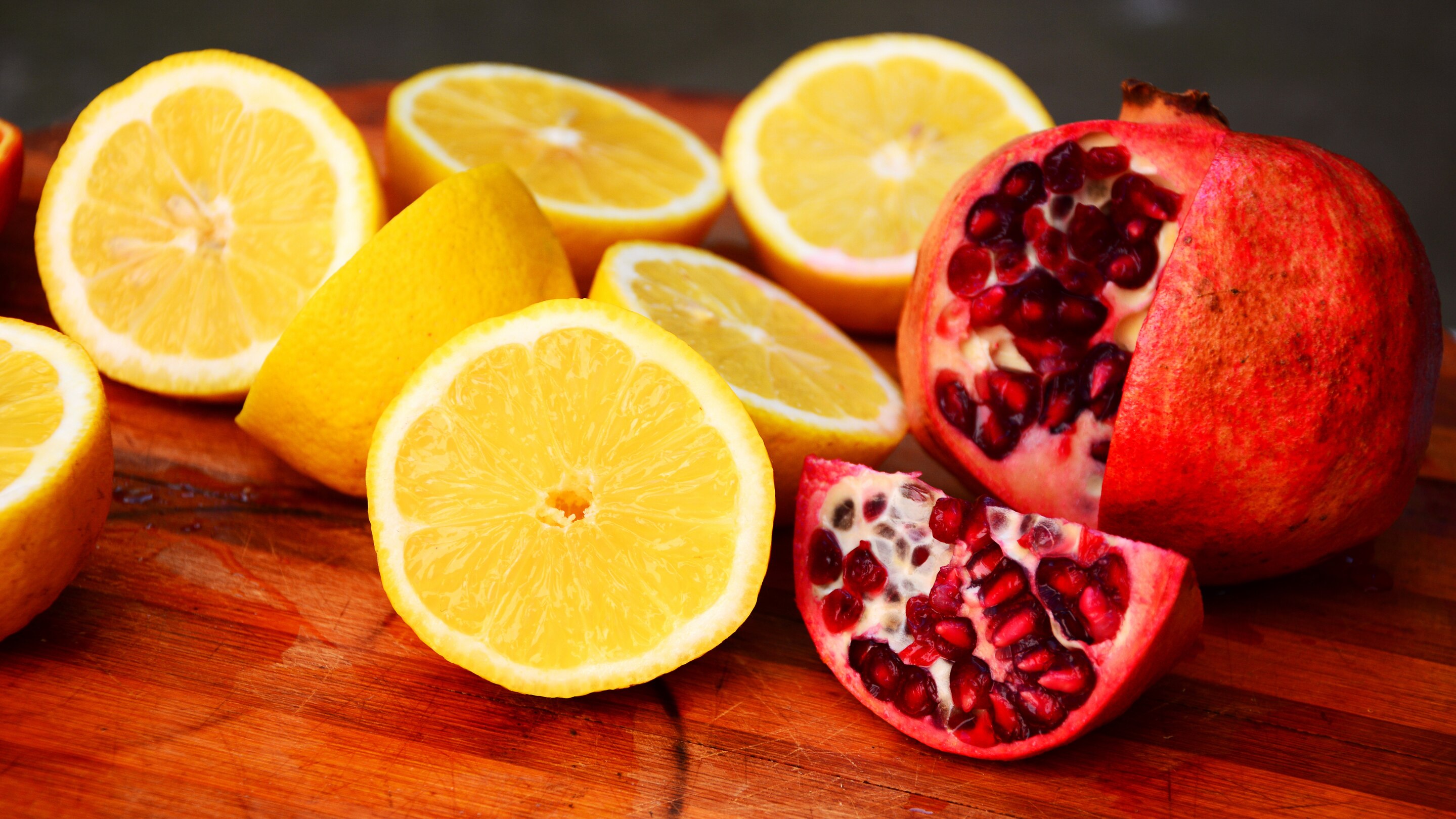 3. Pomegranate + Lemon Mask