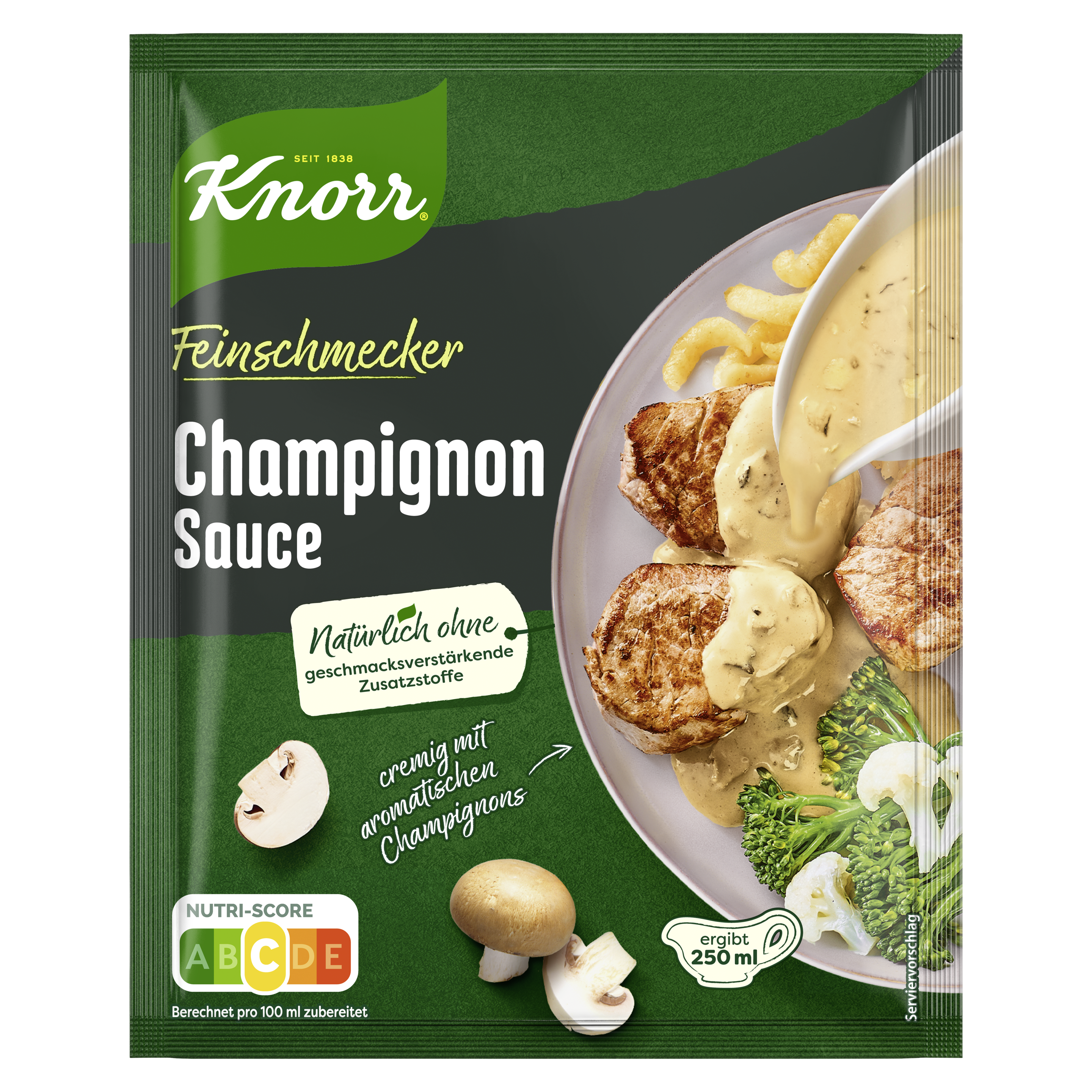 Knorr Feinschmecker Champignon Sauce ergibt 250 ml packshot
