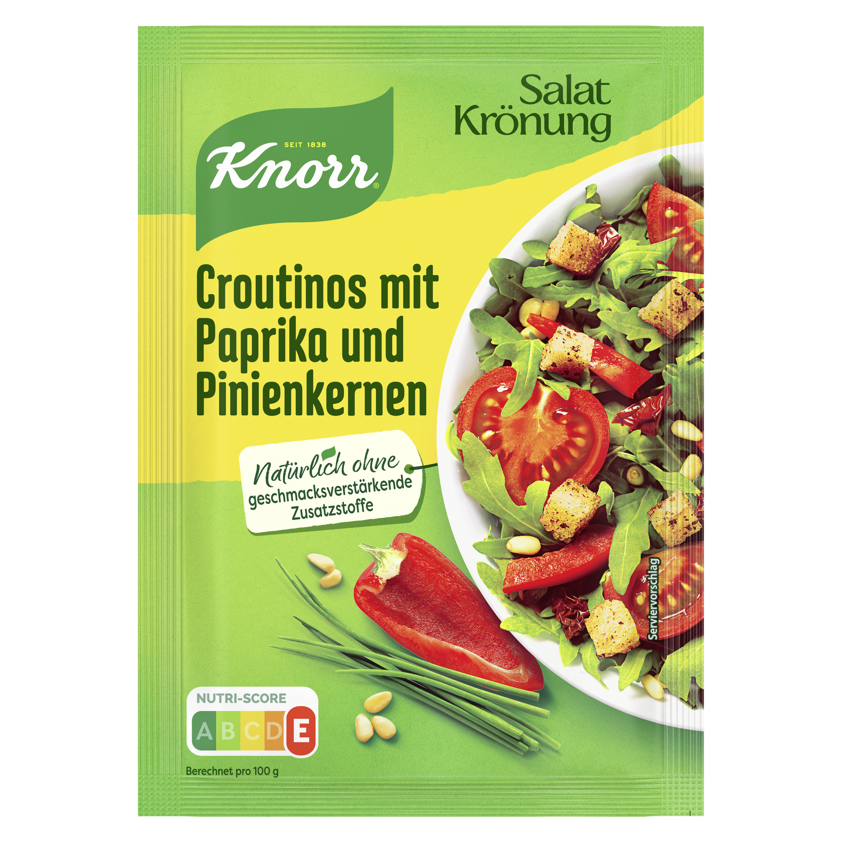 Knorr Salatkrönung Croutinos mit Paprika und Pinienkerne 25g