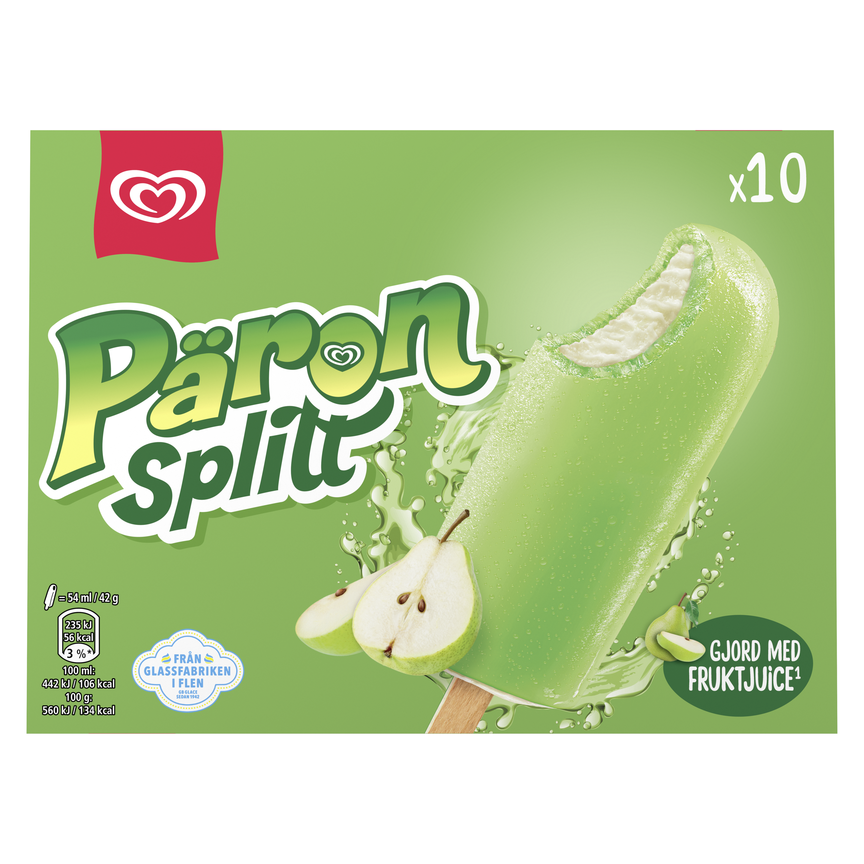 Päronsplitt 10-p packshot