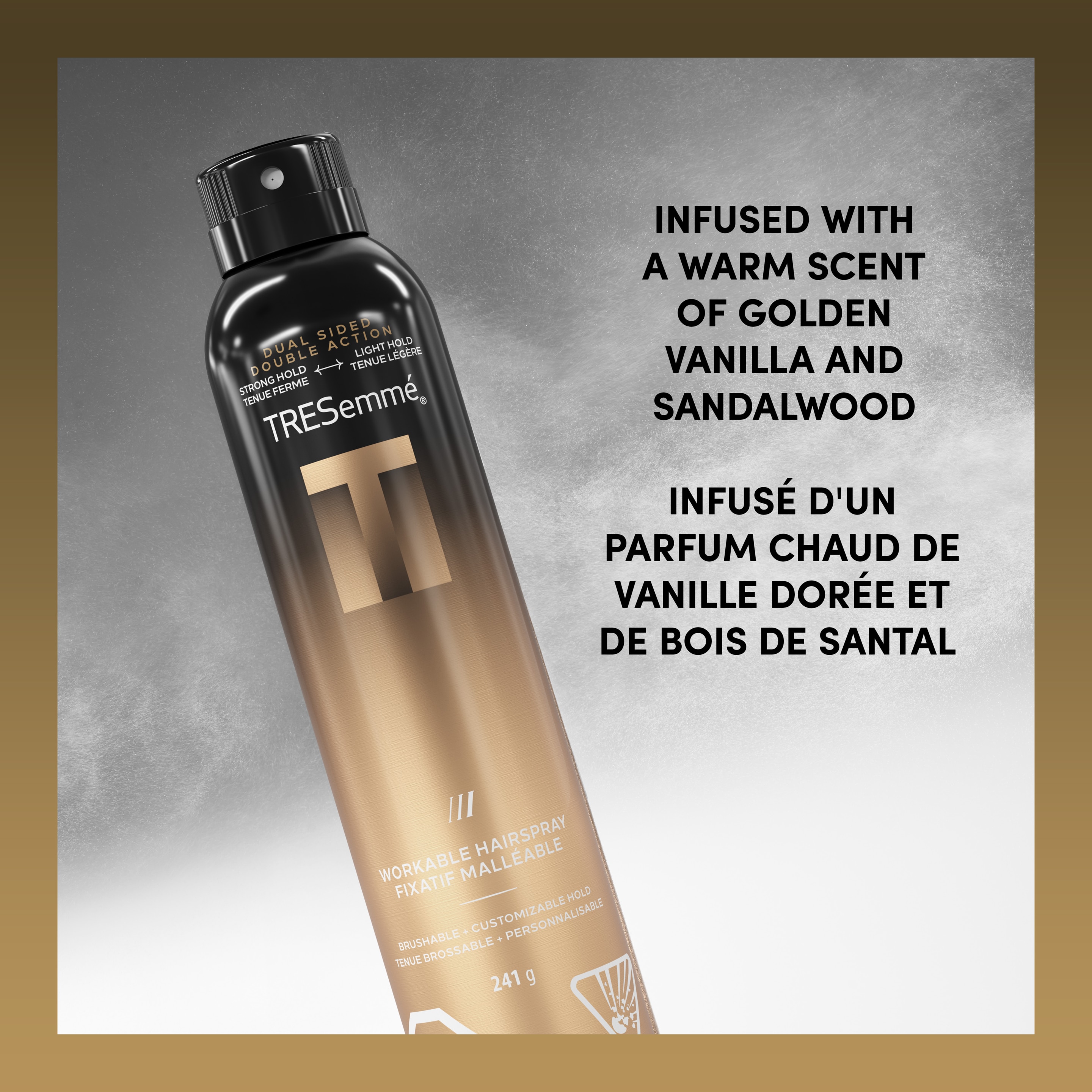 TRESemmé Workable Hairspray for Brushable + Customizable Hold, A-LIST Collection Developed Safe for All Hair Types