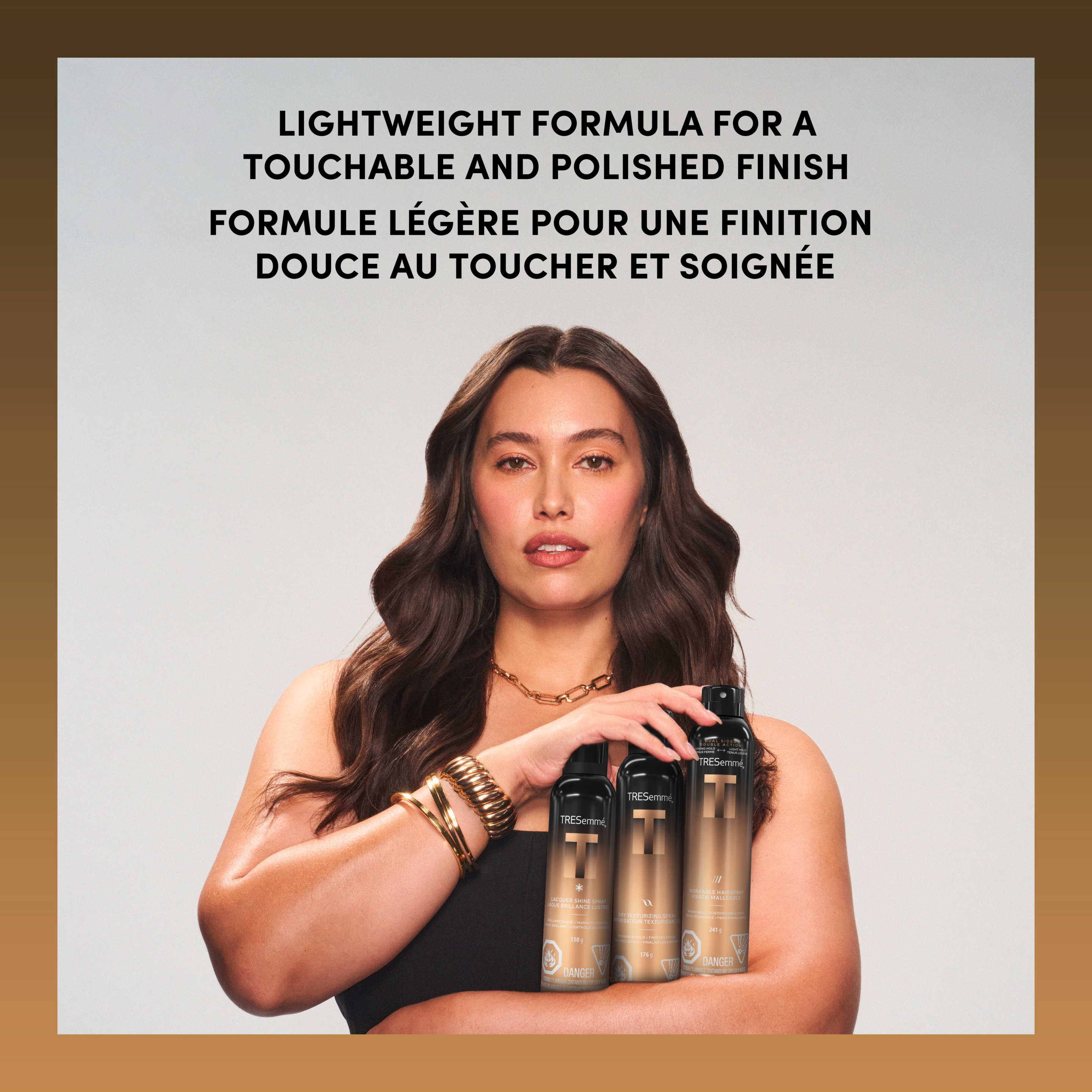 TRESemmé Workable Hairspray for Brushable + Customizable Hold, A-LIST Collection Developed Safe for All Hair Types