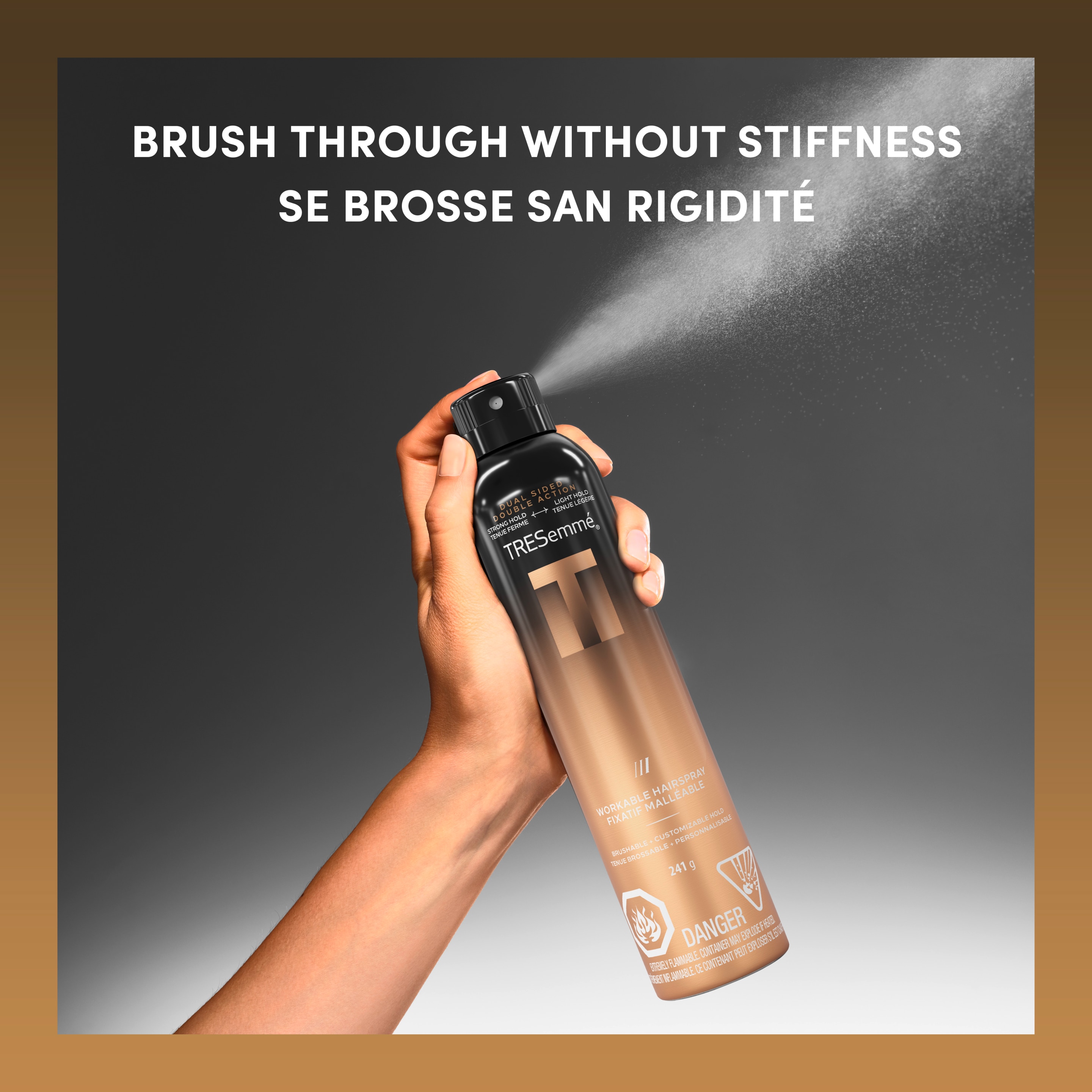 TRESemmé Workable Hairspray for Brushable + Customizable Hold, A-LIST Collection Developed Safe for All Hair Types