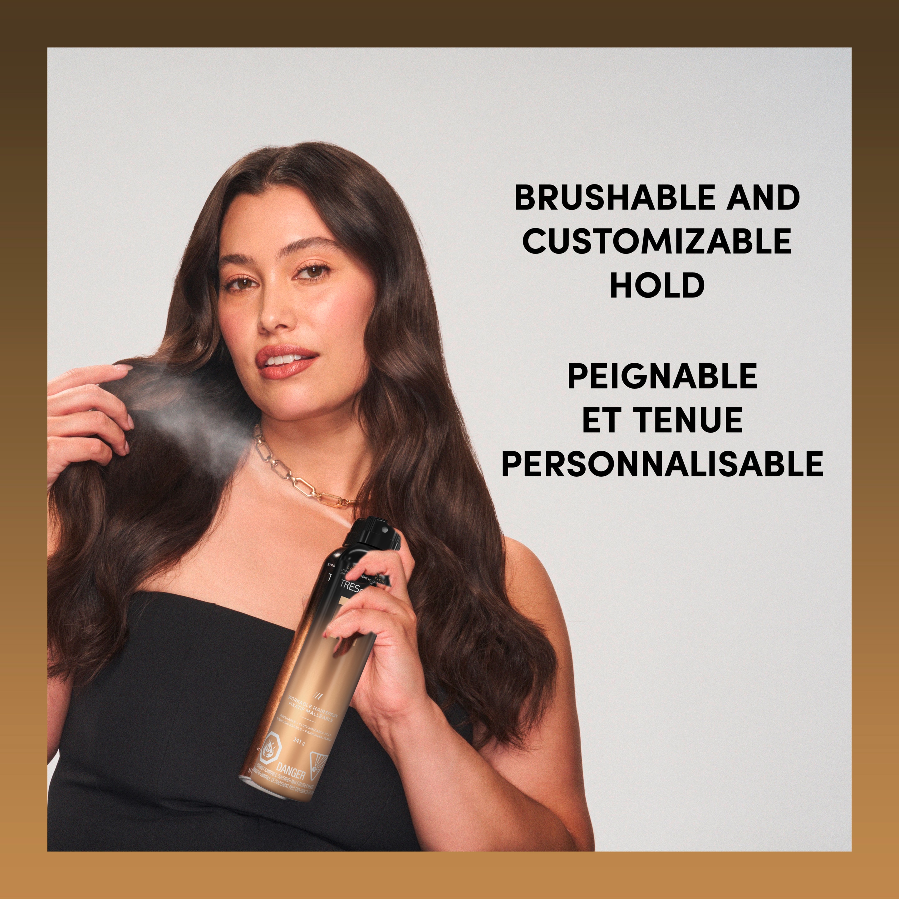 TRESemmé Workable Hairspray for Brushable + Customizable Hold, A-LIST Collection Developed Safe for All Hair Types