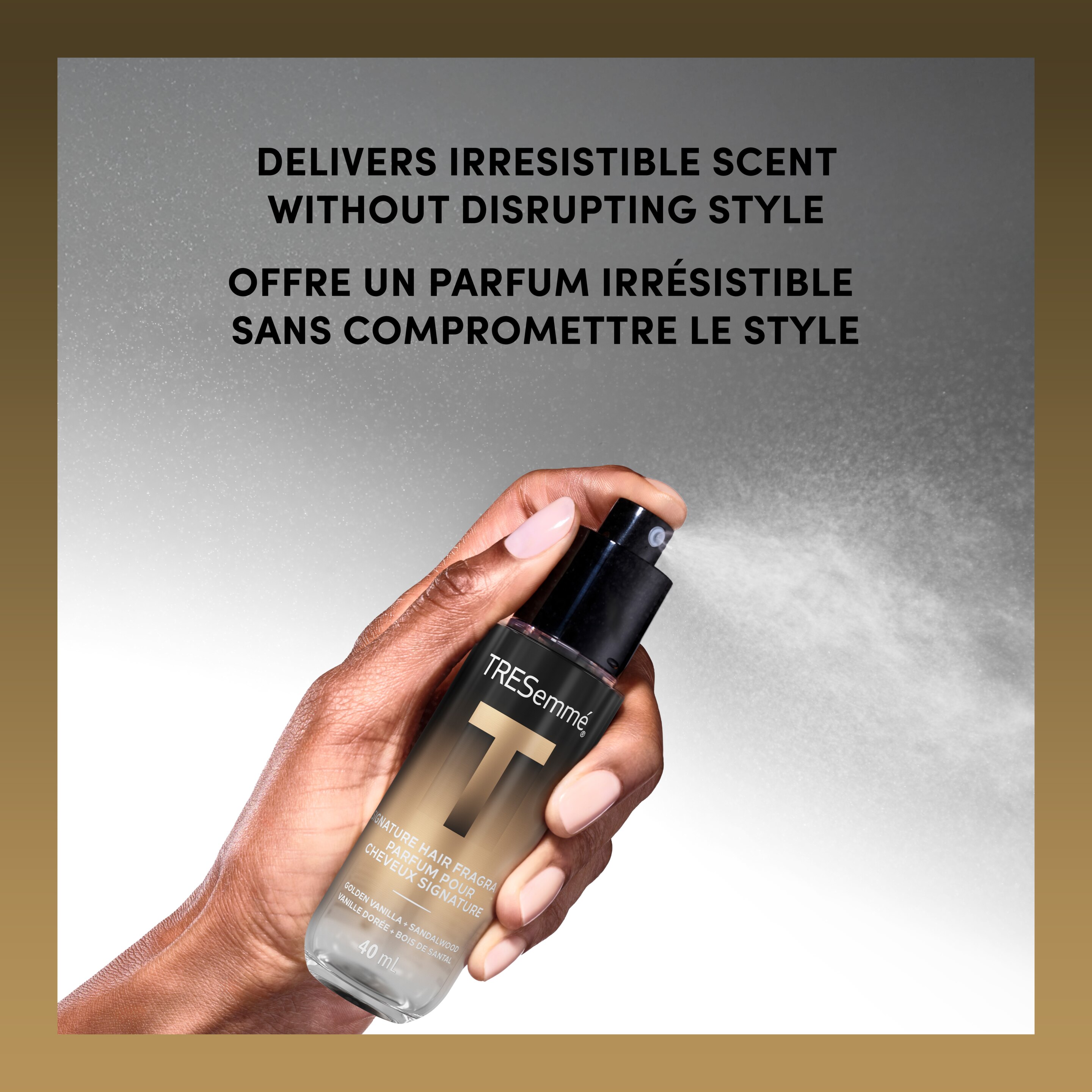 TRESemmé A-LIST Collection Signature Hair Fragrance with Golden Vanilla & Sandalwood, Formulated Without Phthalates, Parabens + Synthetic Dyes, Developed & Safe for All Hair Types