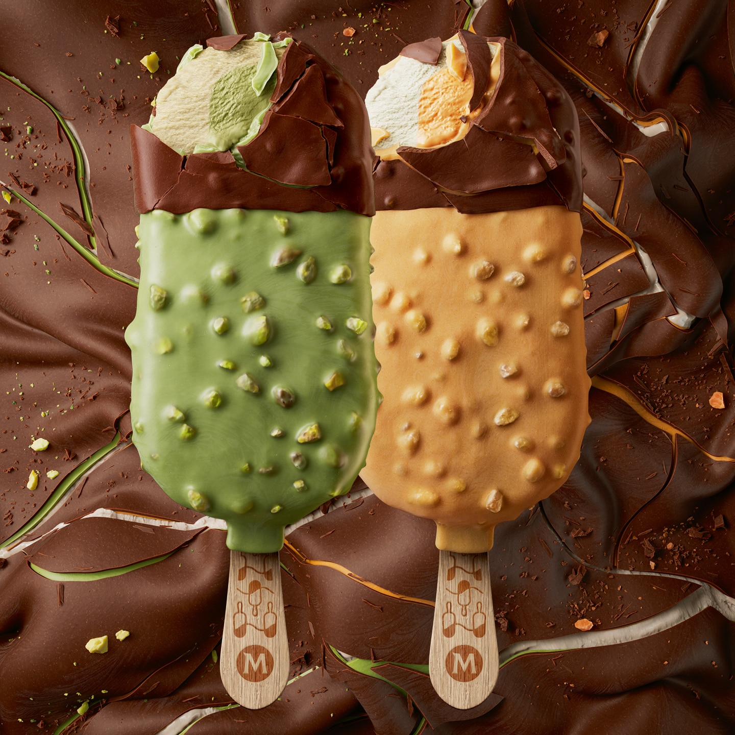 Új Magnum La Pistache és La Peche&nbsp;jégkrémek