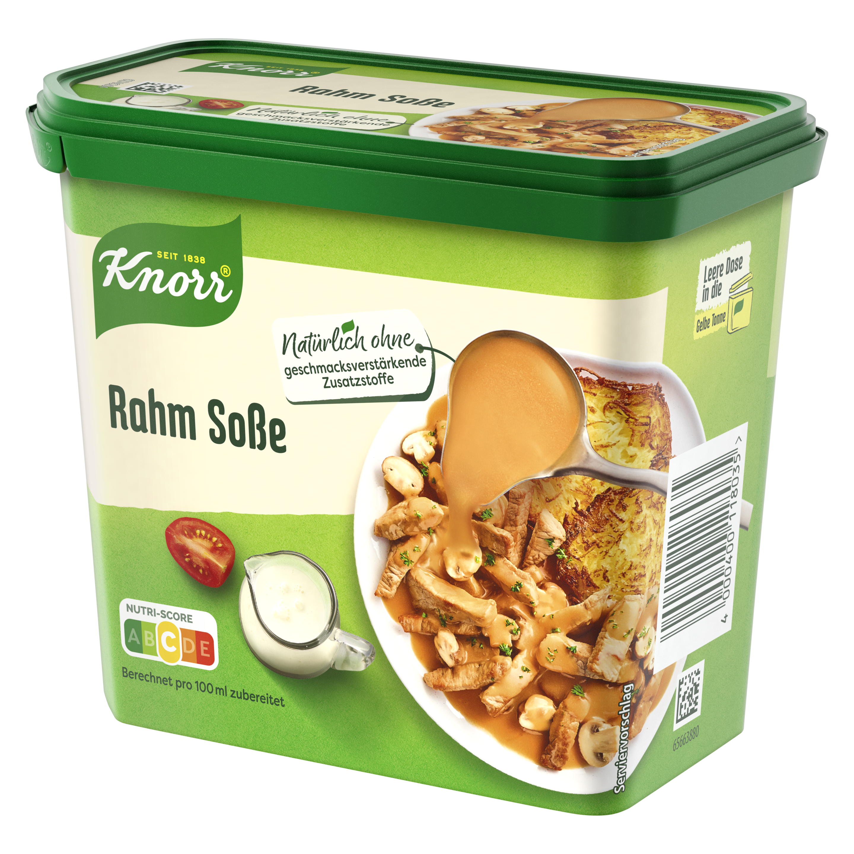 Knorr Rahm Soße Dose ergibt 1,75 l
