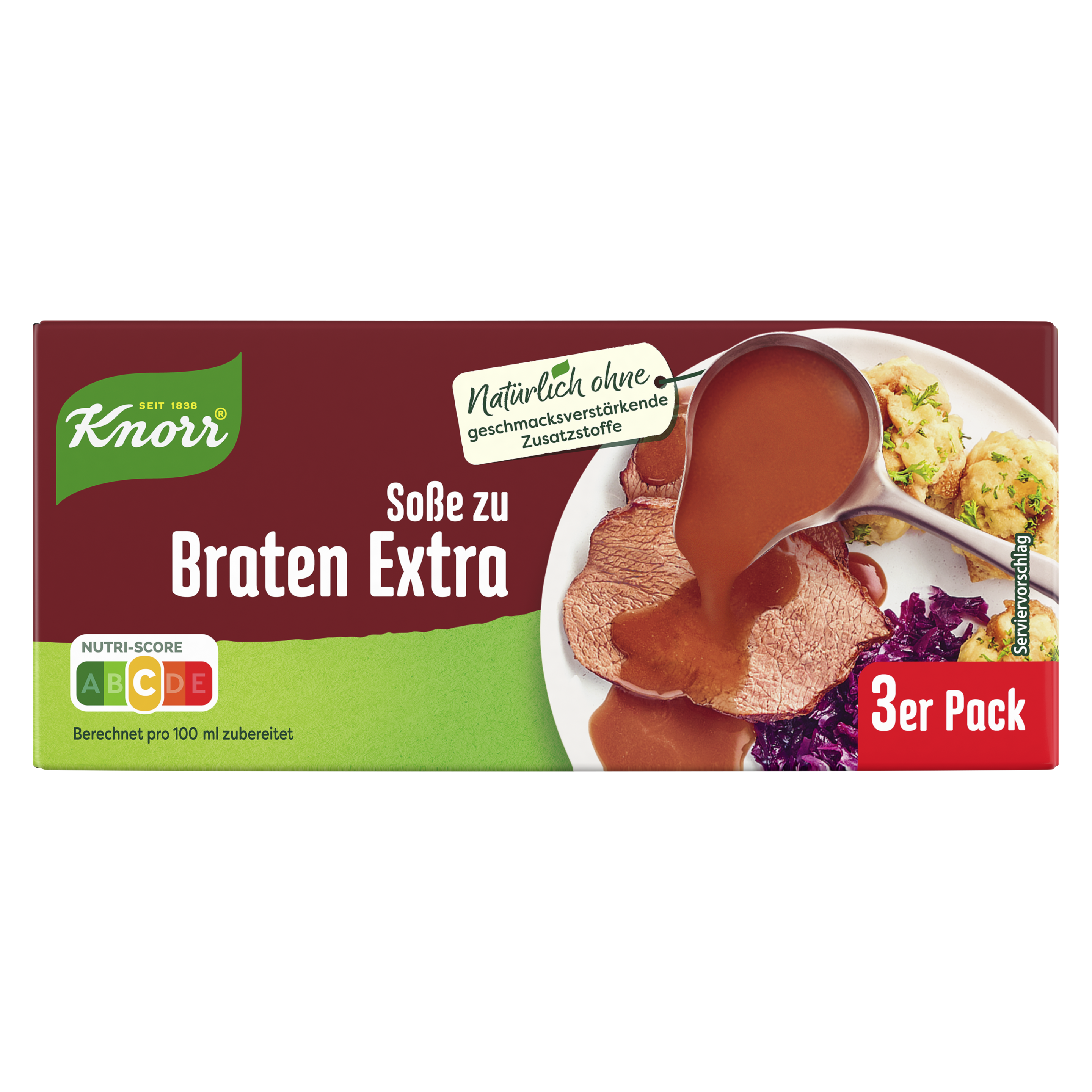 Knorr Soße zu Braten Extra ergibt 3 x 250 ml