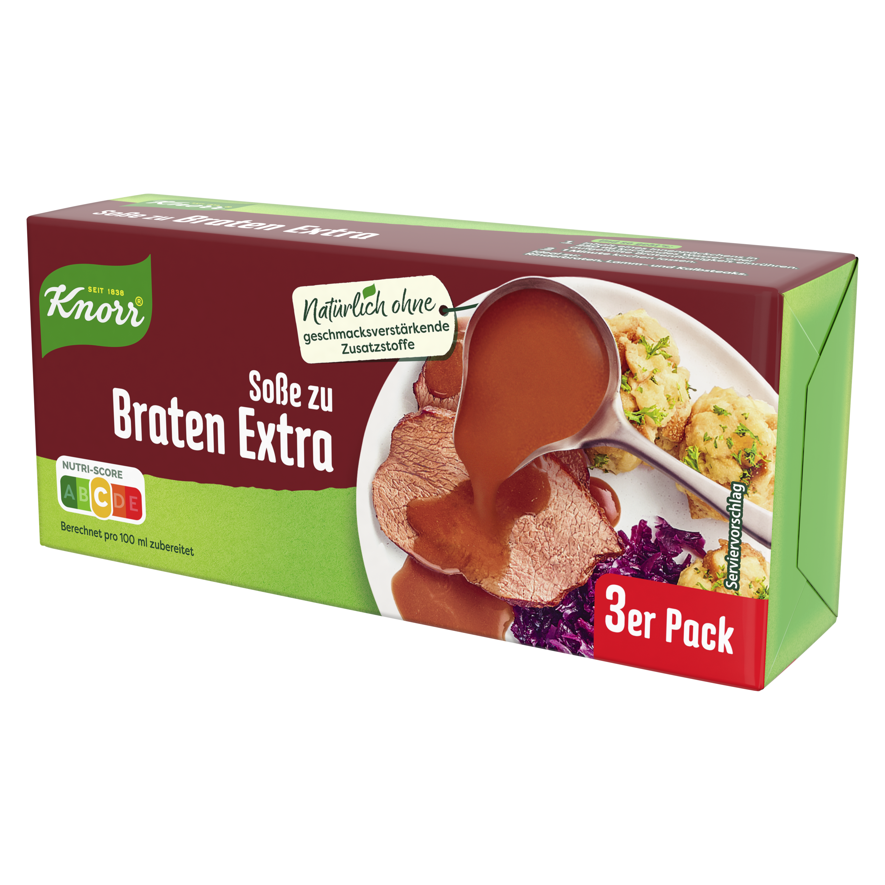 Knorr Soße zu Braten Extra ergibt 3 x 250 ml