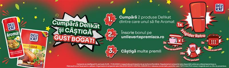 Cumpără Delikat și câștigă gust bogat! Campanie Națională