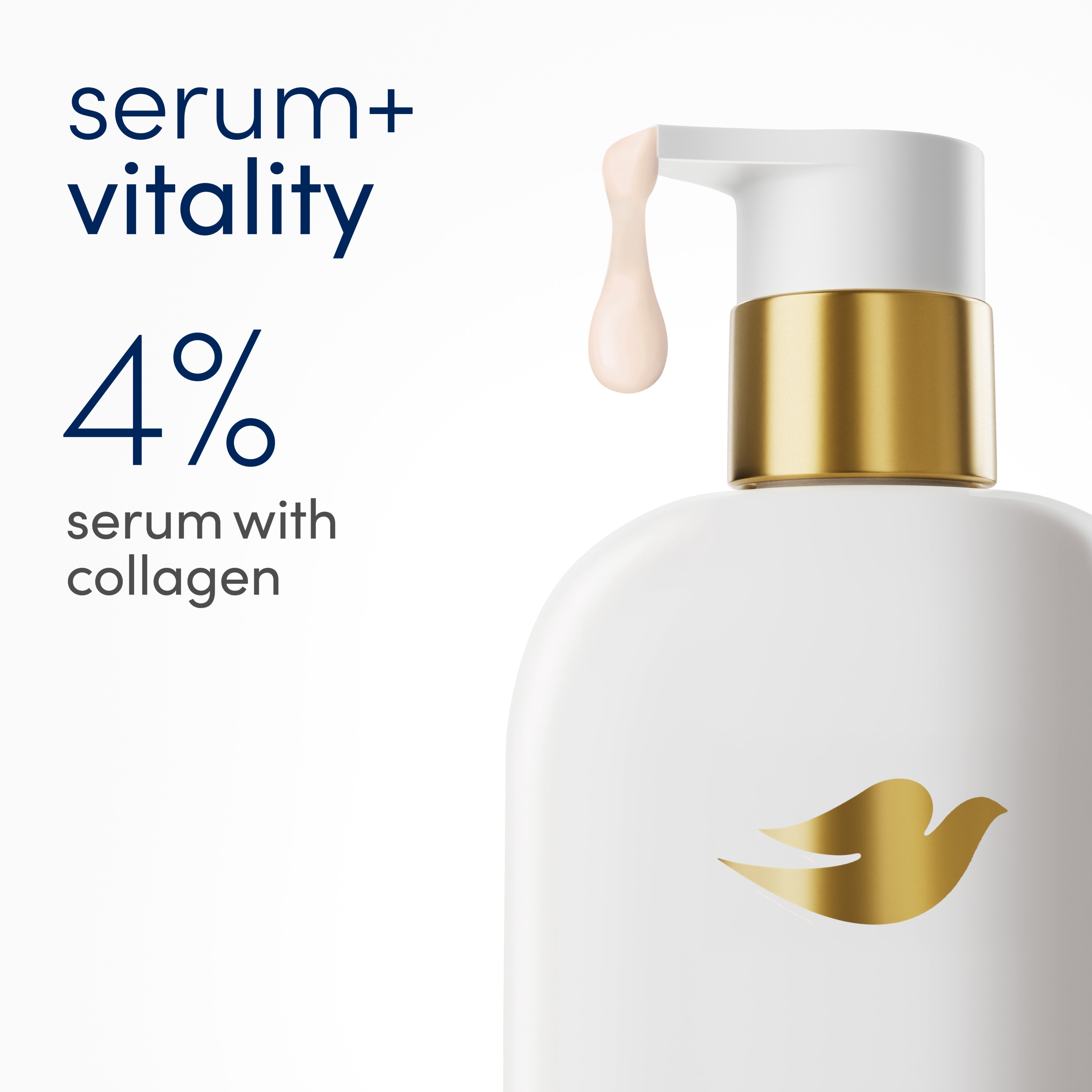 Vitality Renewal Serum Body Wash with firming Collagen