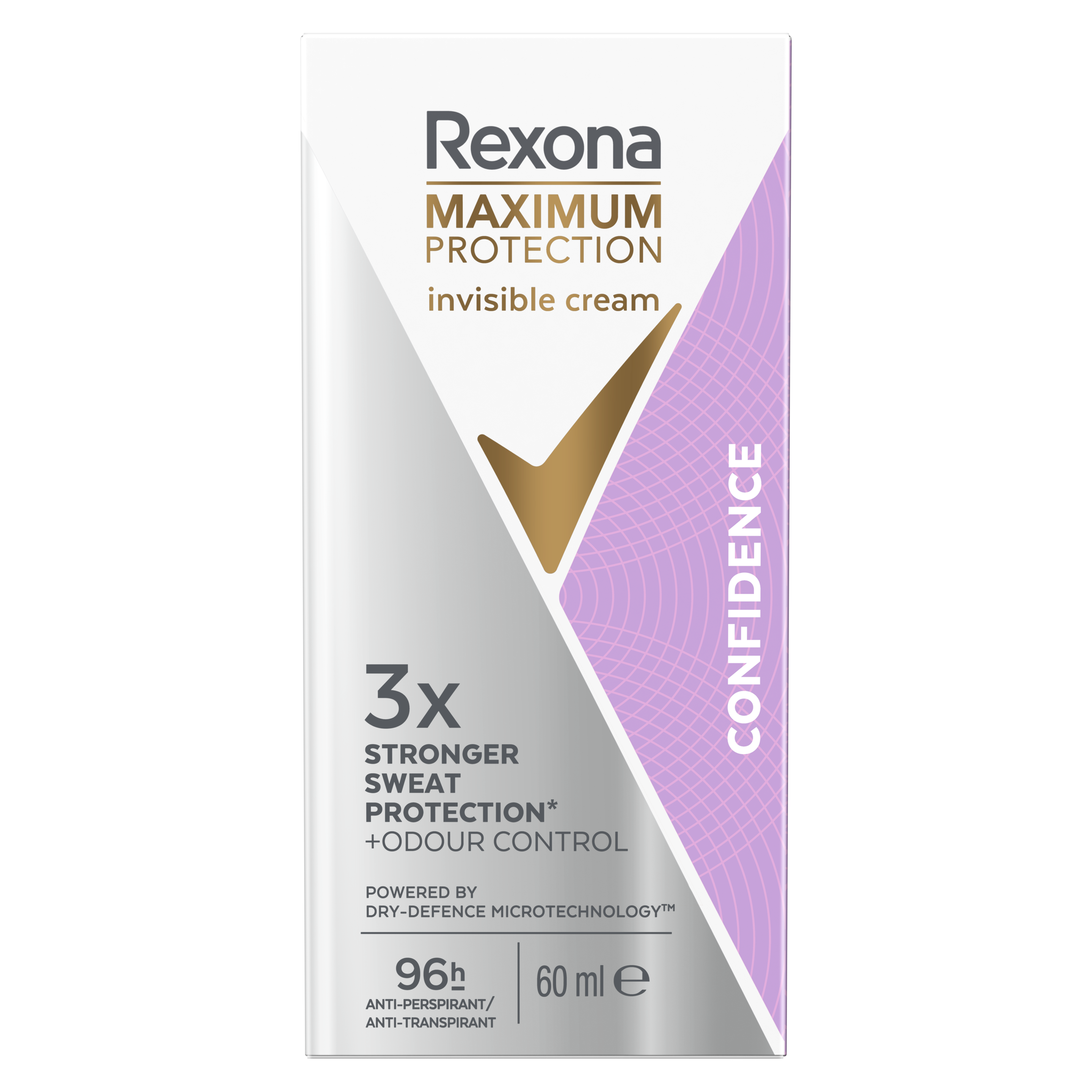 Rexona Confidence Maximum Protection Stick Vrouwen 60ml packshot