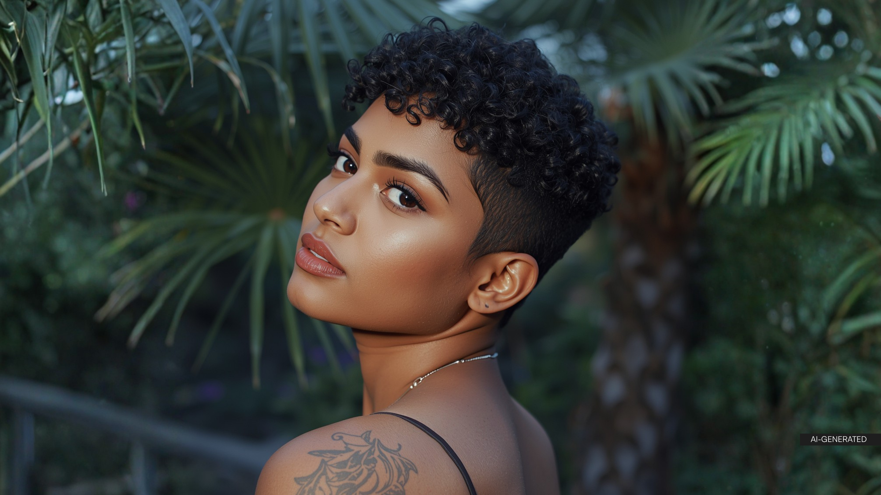 9. Tapered Curly Cut