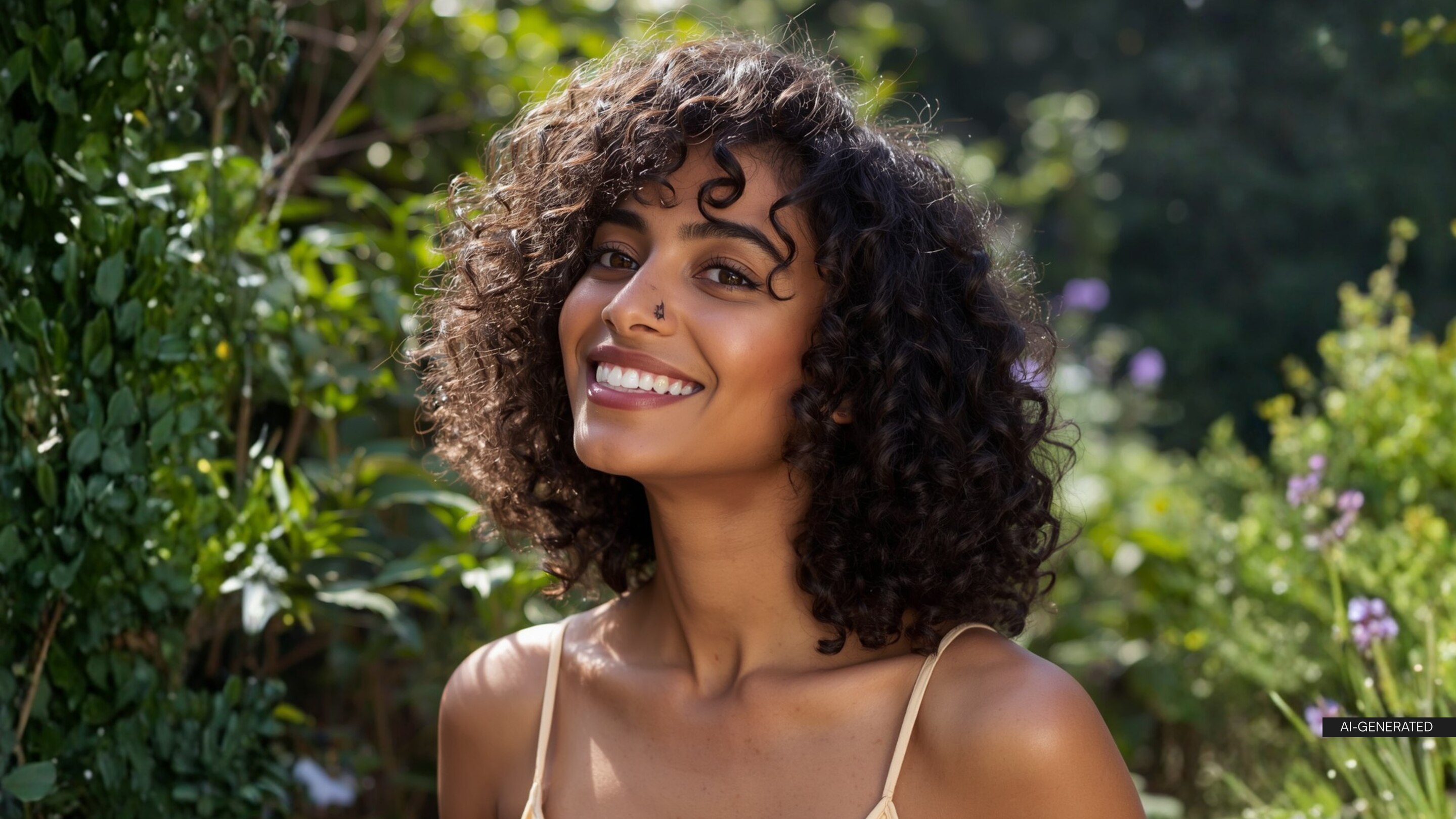 5. Shoulder-Length Curly Lob