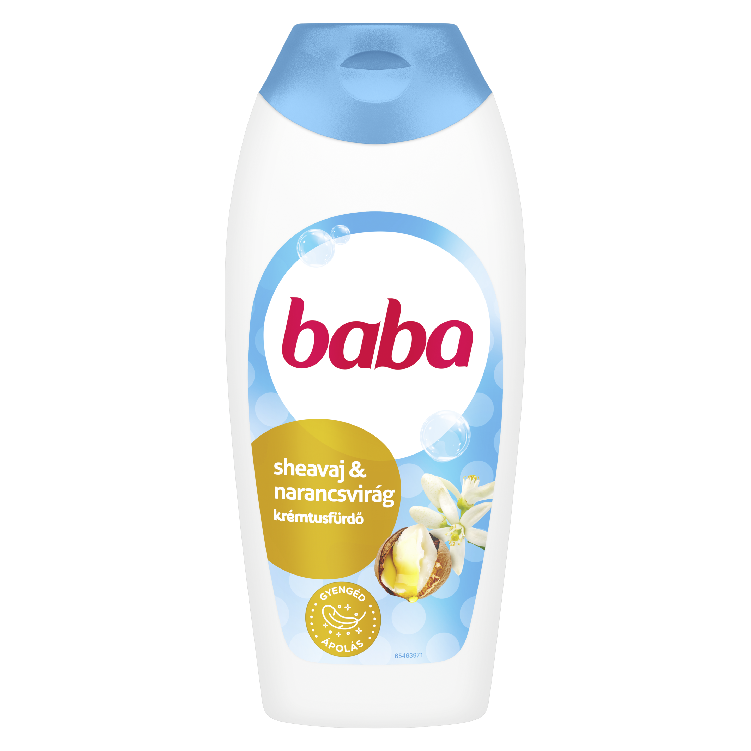 Baba tusfürdő shea vaj és narancsvirág 400 ml packshot